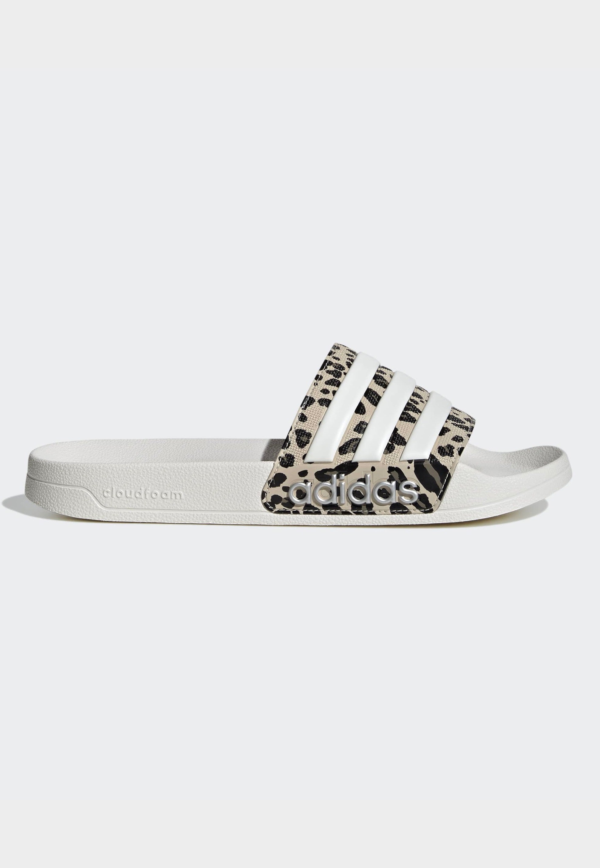 Adidas - Adilette Shower Crystal Linen/Core White/Khaki Six - Slides | Women-Image