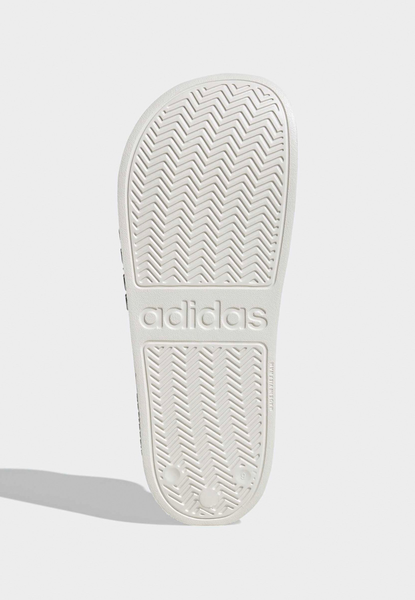 Adidas - Adilette Shower Crystal Linen/Core White/Khaki Six - Slides | Women-Image