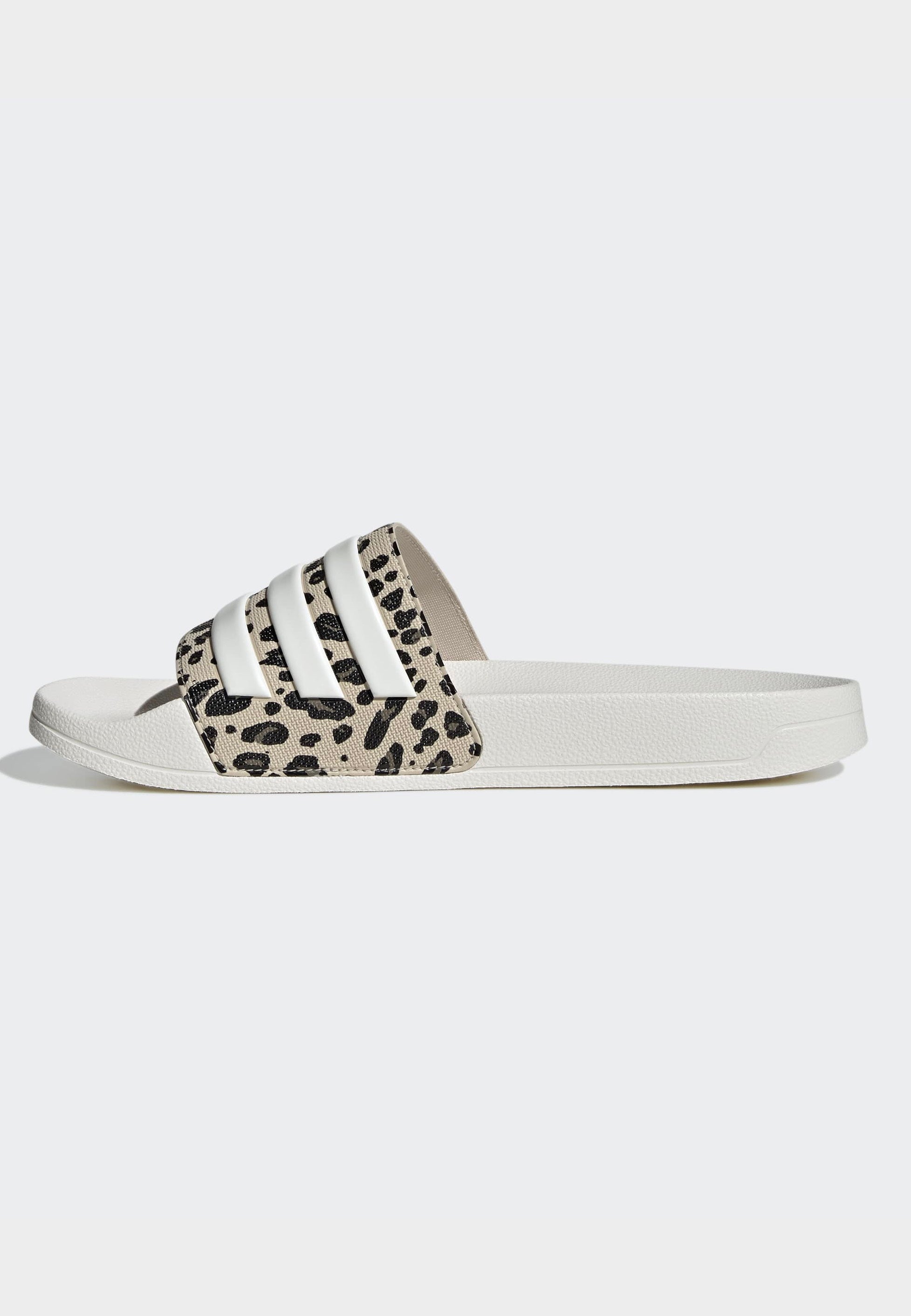Adidas - Adilette Shower Crystal Linen/Core White/Khaki Six - Slides | Women-Image