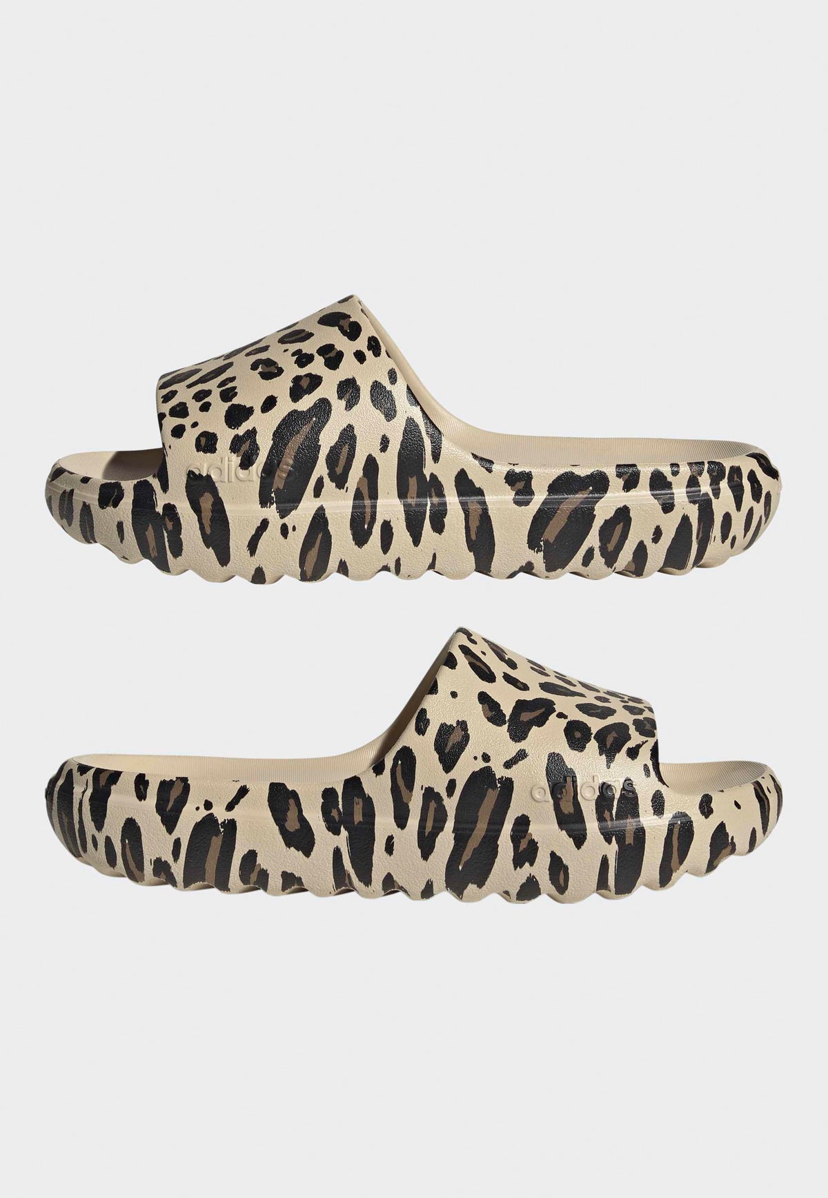 Adidas Adilette Lumia Crystal Linen/Core Black/Khaki Six Tossut | Neutral-Image