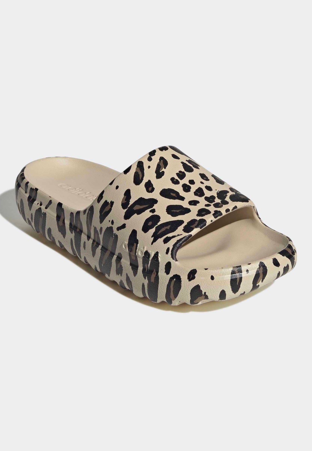 Adidas Adilette Lumia Crystal Linen/Core Black/Khaki Six Tossut | Neutral-Image