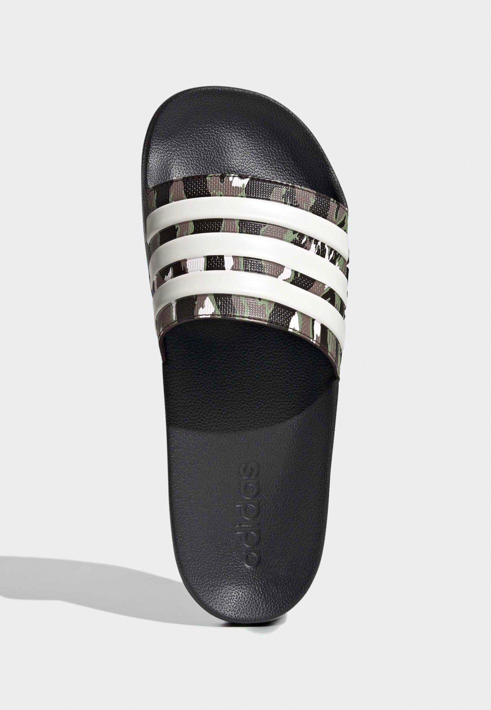 Adidas - Adilette Shower Cblack/Alumin/Tengrn - Slides | Men-Image
