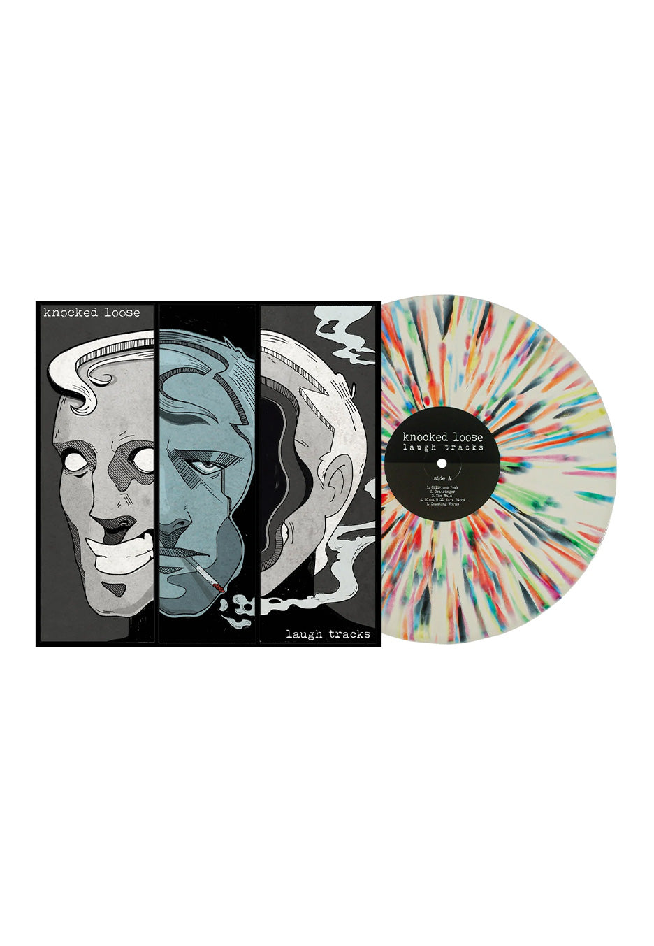Knocked Loose - Laugh Tracks Ltd. Bone w/ Rainbow Splattered Vinyl | Neutral-Image