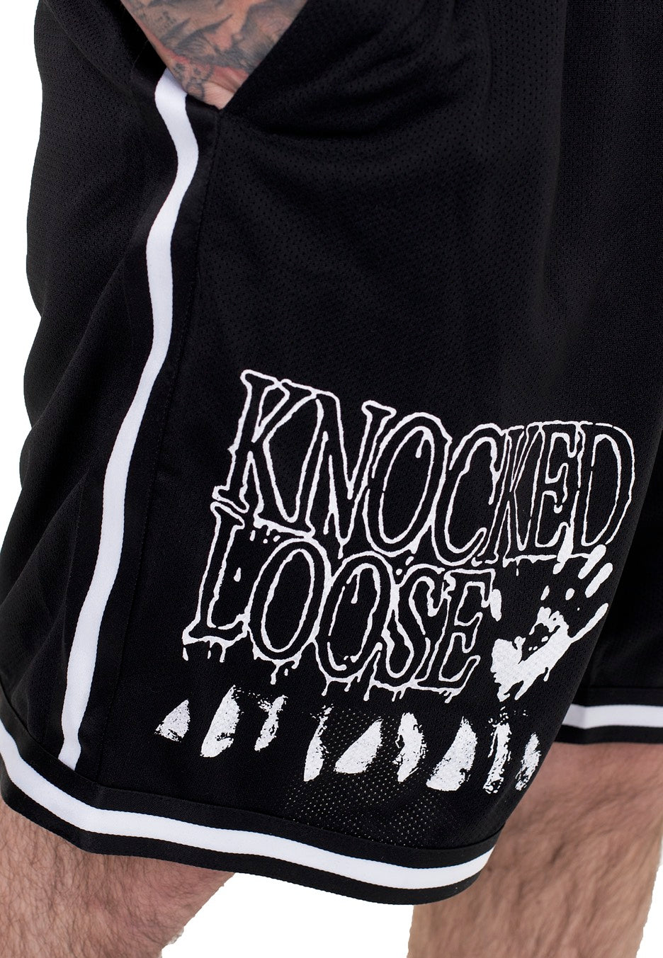 Knocked Loose - Teeth White Striped  - Shorts | Men-Image