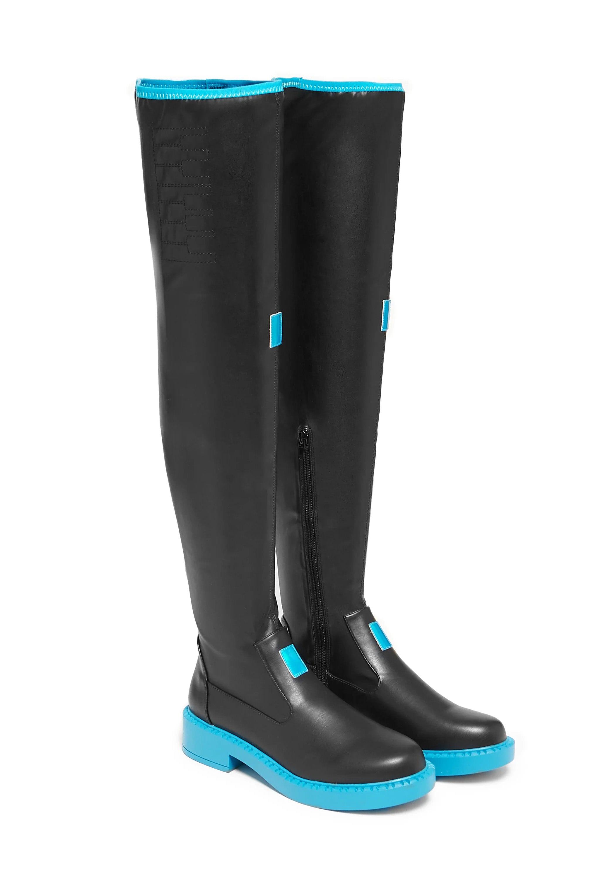 Koi Footwear x Hatsune Miku - The Hatsune Miku Long Boots Black - Girl Shoes | Women-Image