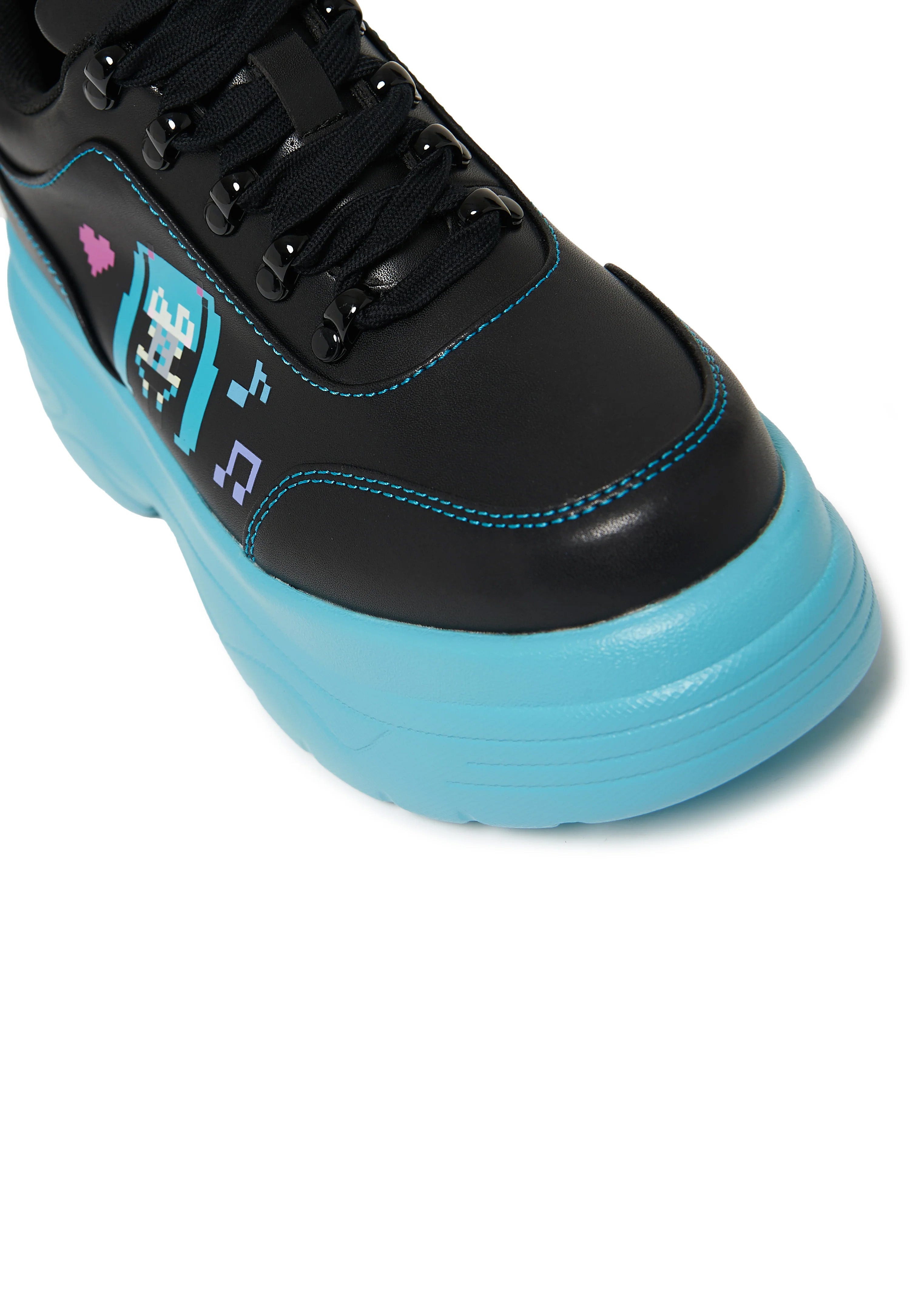 Koi Footwear x Hatsune Miku - Virtual Diva Miku Chunky Black - Girl Shoes | Women-Image