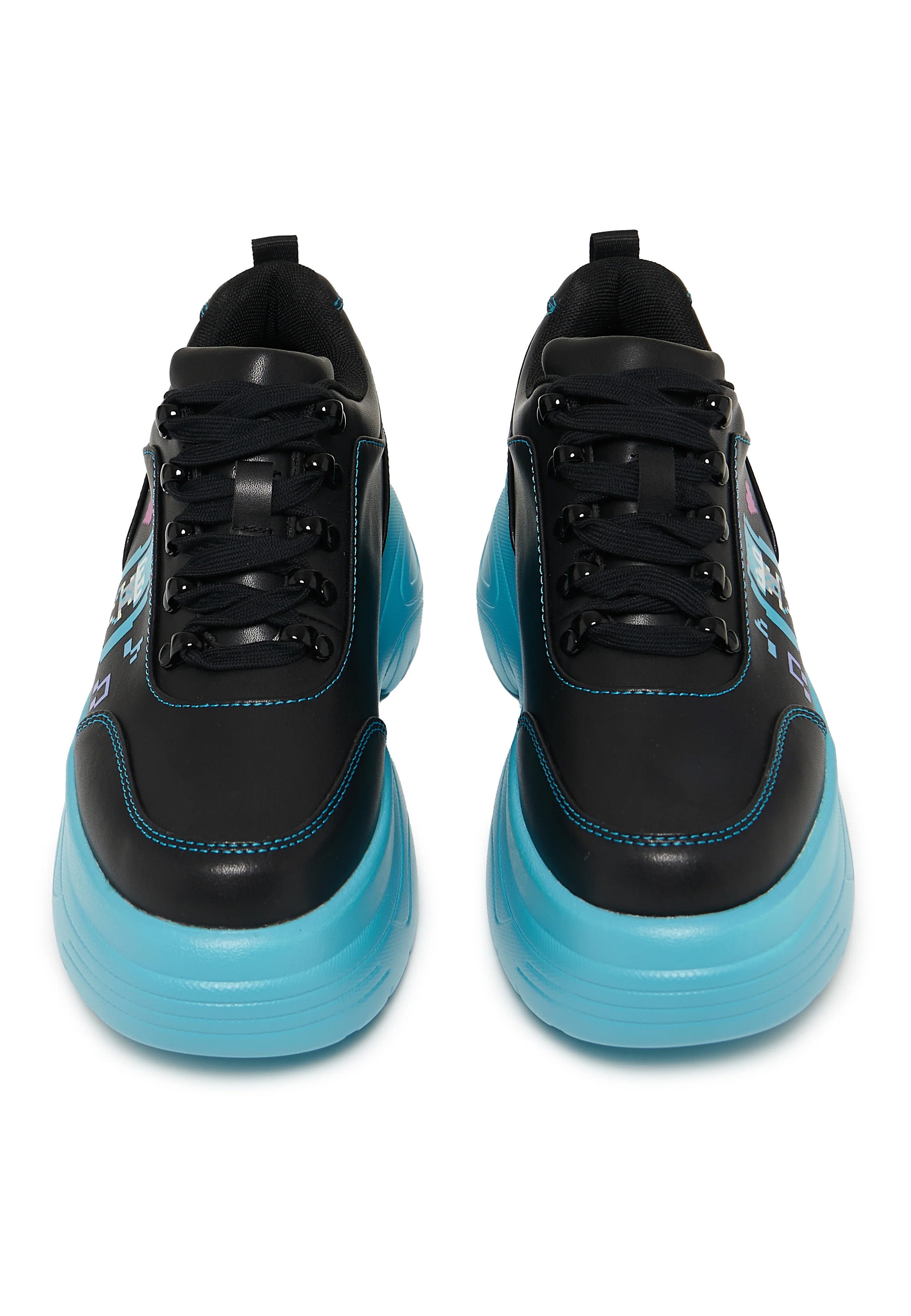Koi Footwear x Hatsune Miku - Virtual Diva Miku Chunky Black - Girl Shoes | Women-Image