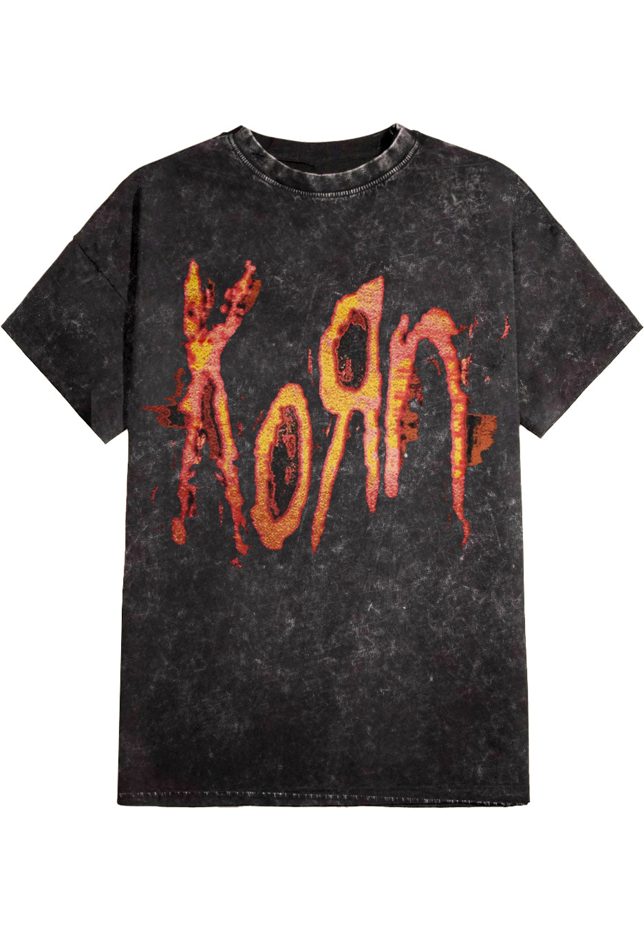 Korn Logo Washed T-Shirt | Neutral-Image