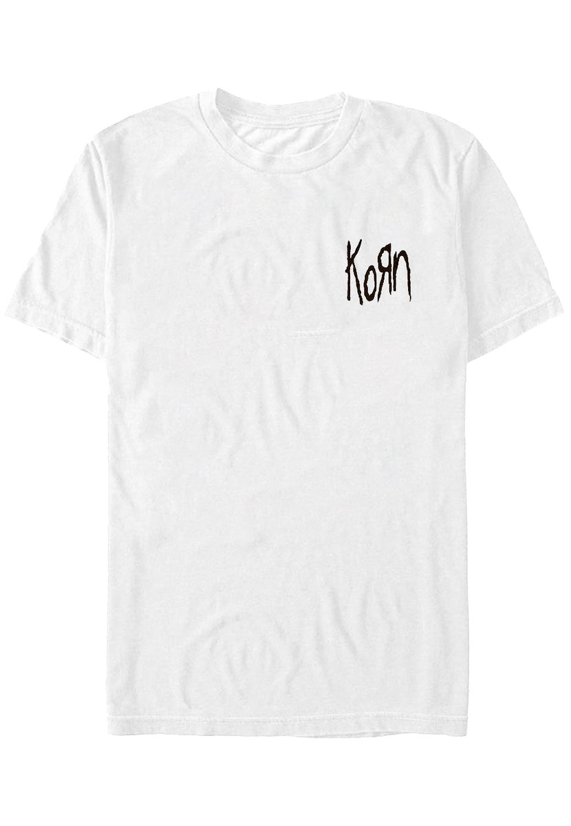 Korn - Scratched Type White - T-Shirt | Impericon