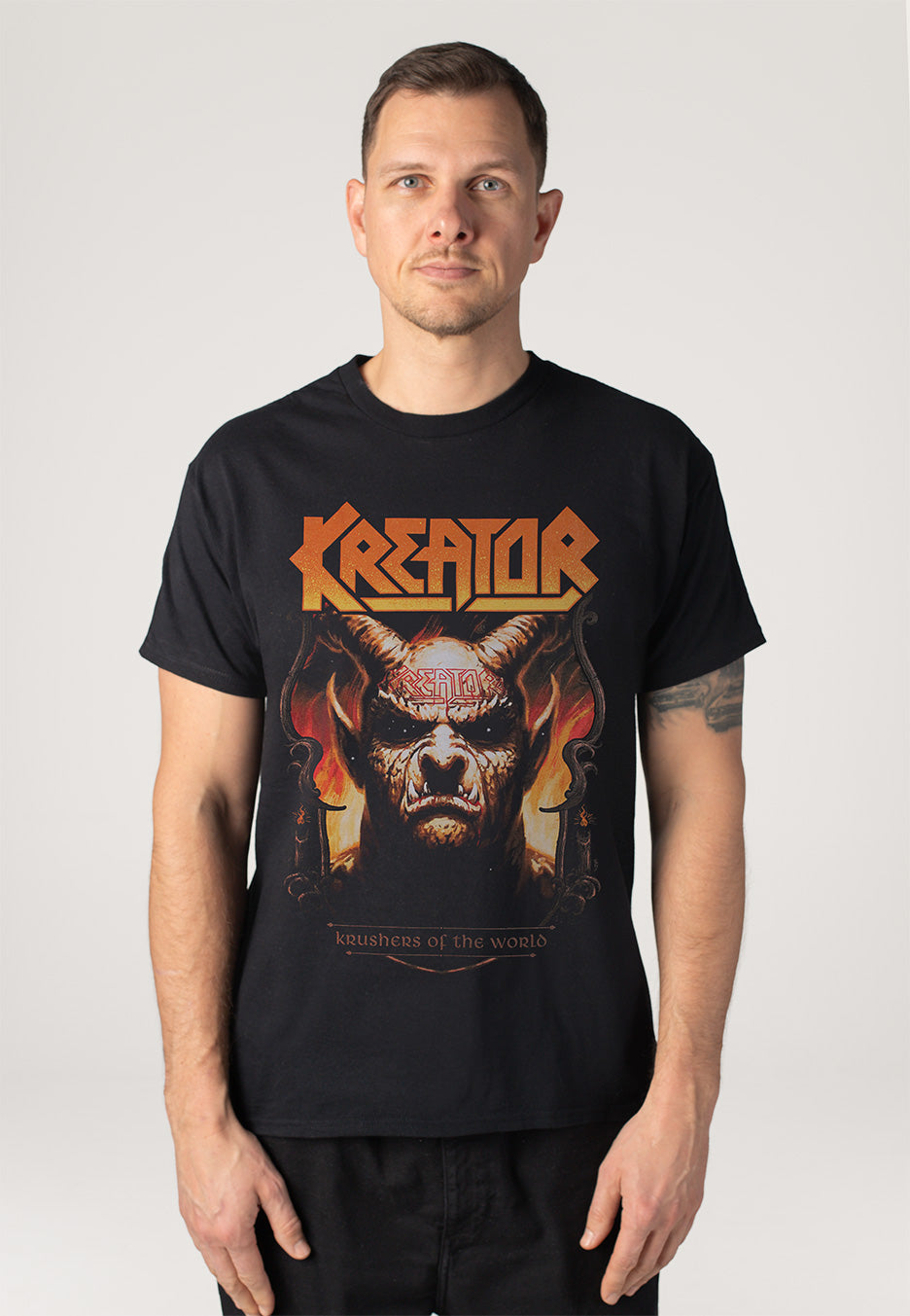 Kreator - Krushers Of The World Demon Crest - T-Shirt | Men-Image