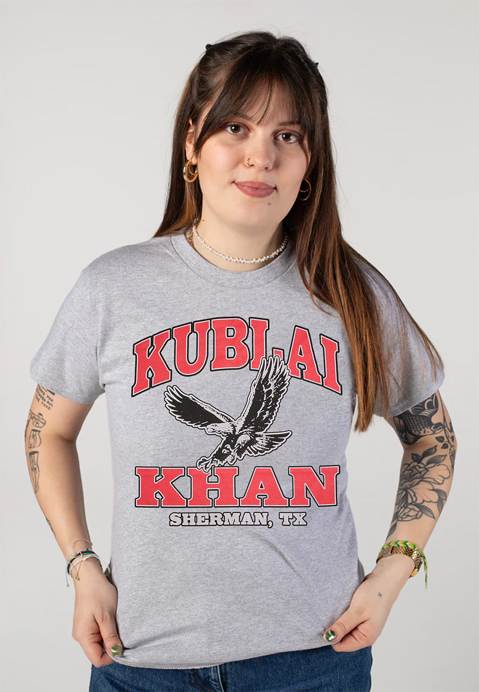 Kublai Khan - Eagle Sportsgrey - T-Shirt | Women-Image