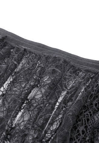 Dark In Love - Rococo Style Spiderweb Tattered Birdcage Petticoat Long - Skirt | Women-Image