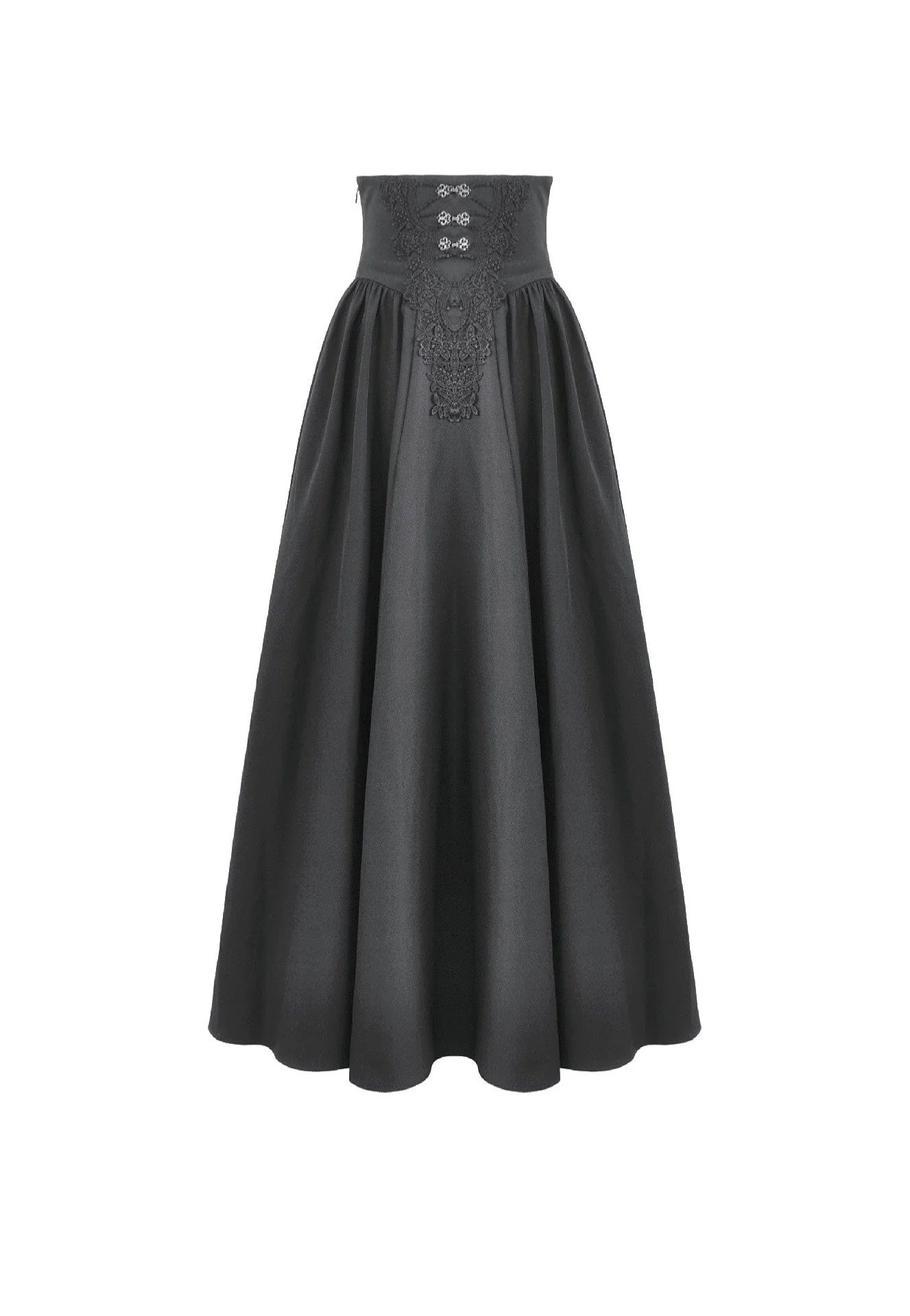 Dark In Love Gothic High Waist Hollow Embroidery Sukně | Women-Image