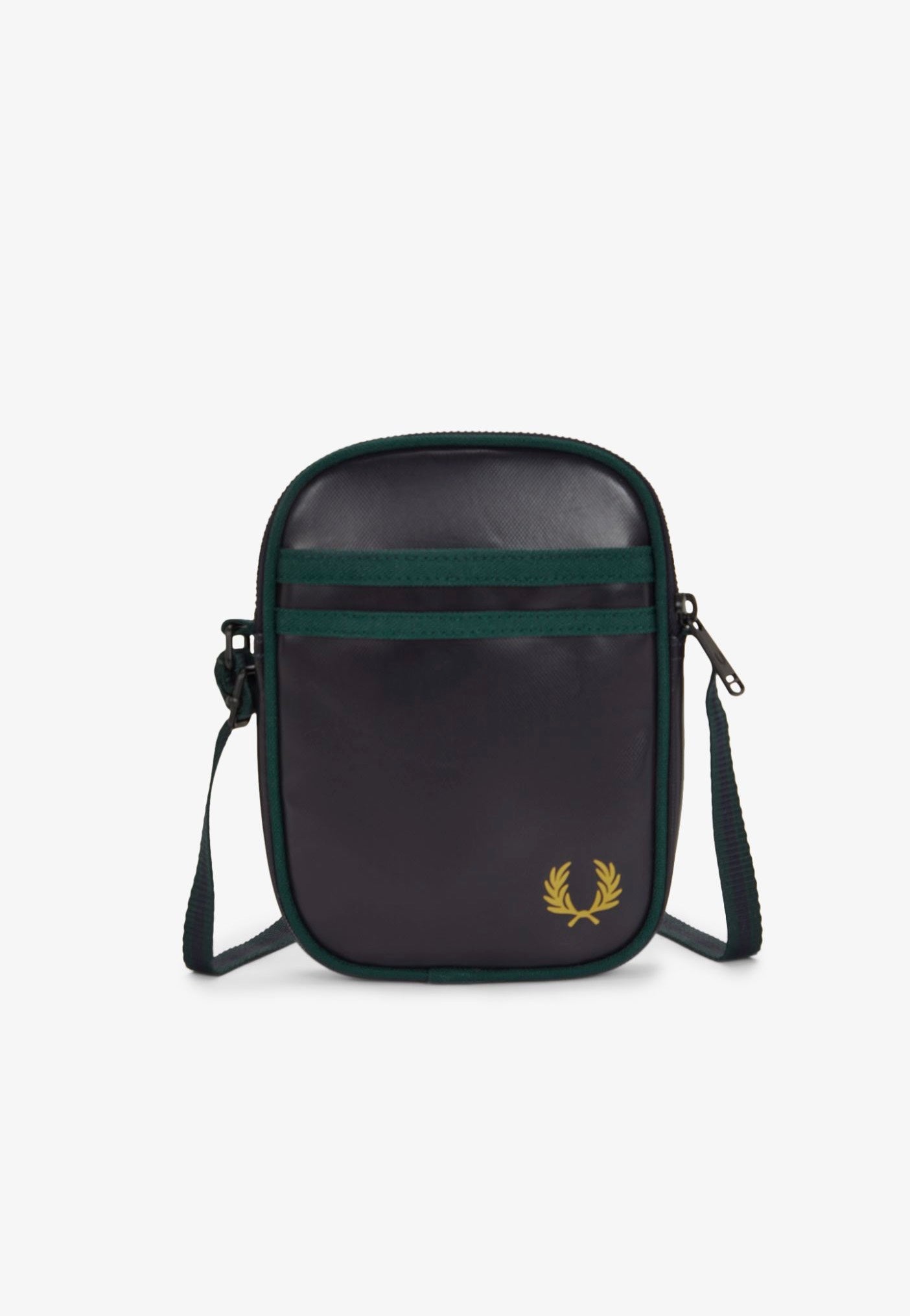 Fred Perry - Classic Small Side Navy/Grassroots - Crossbody Bag | Neutral-Image