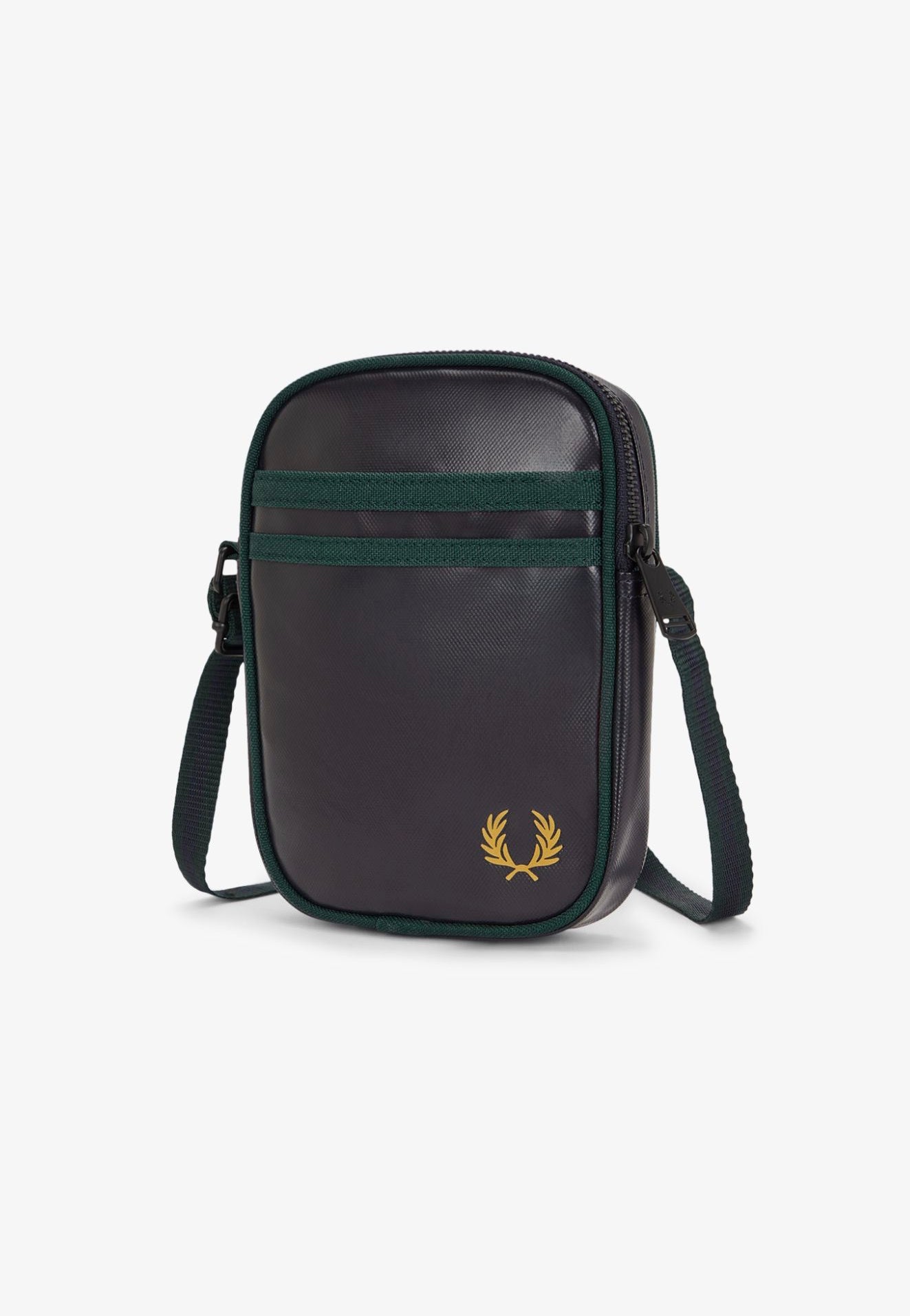 Fred Perry - Classic Small Side Navy/Grassroots - Crossbody Bag | Neutral-Image
