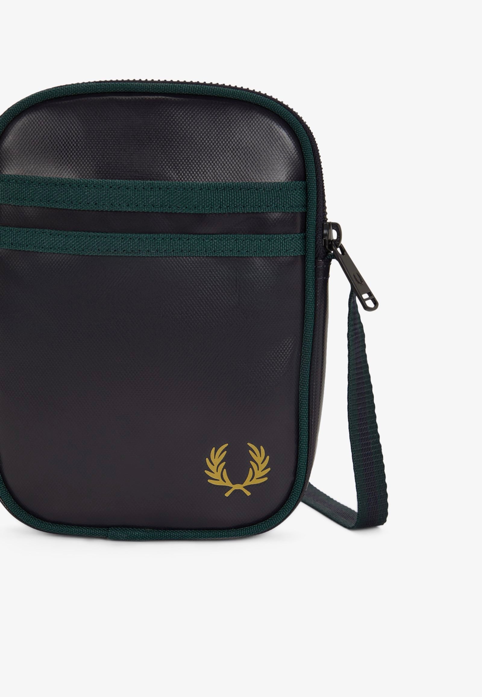 Fred Perry - Classic Small Side Navy/Grassroots - Crossbody Bag | Neutral-Image