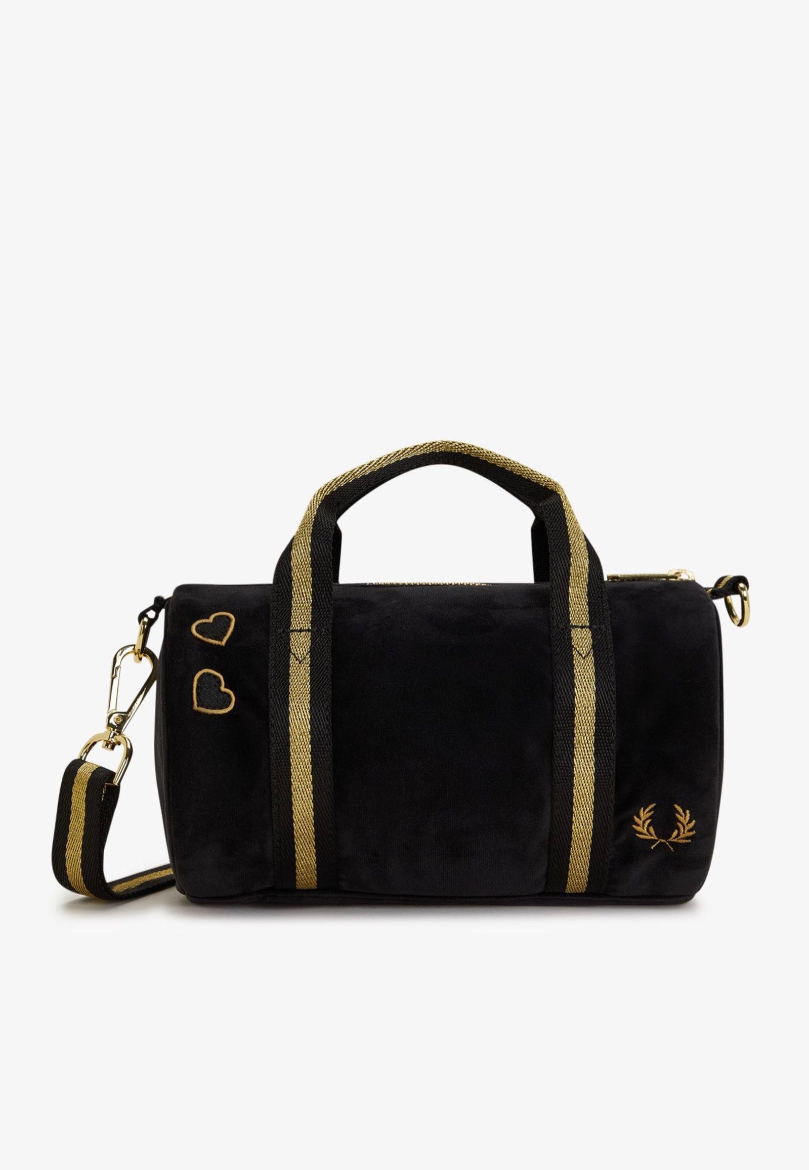 Fred Perry x Amy Winehouse - Amy Mini Velour Barrel Black - Dufflebag | Neutral-Image