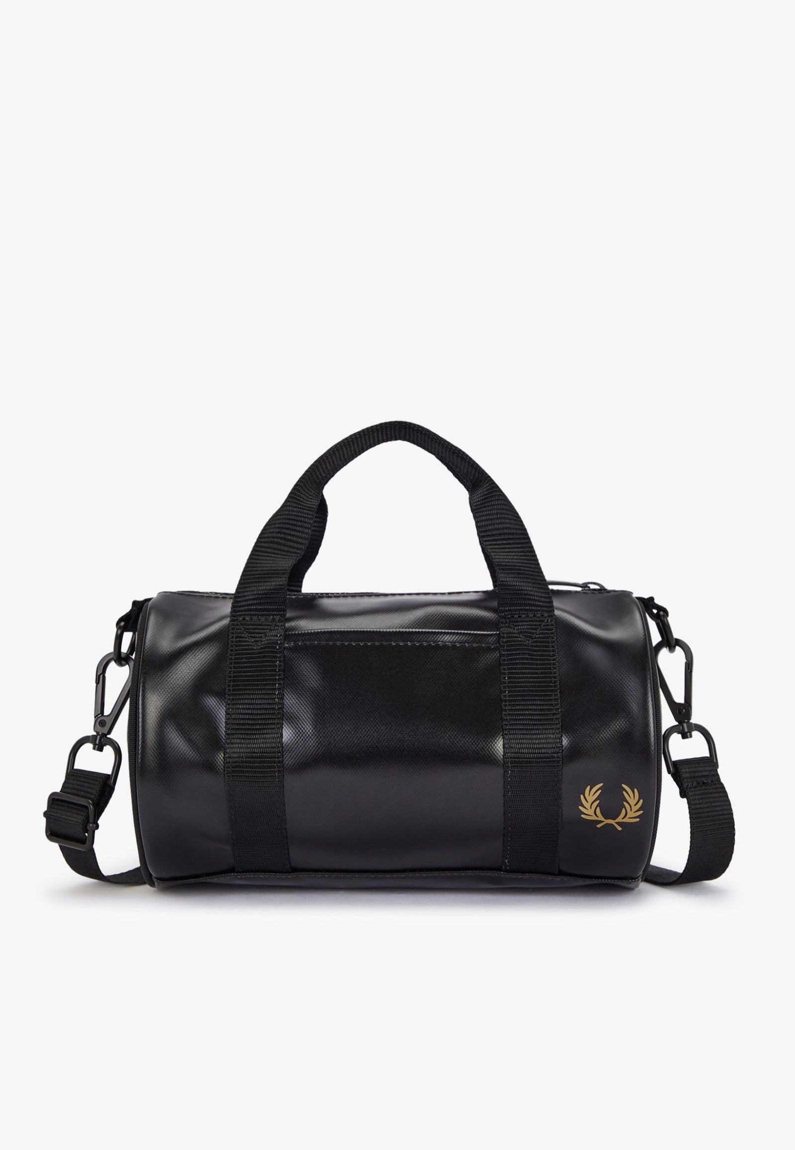 Fred Perry - Tonal Classic Mini Barrel Black/Gold - Dufflebag | Neutral-Image