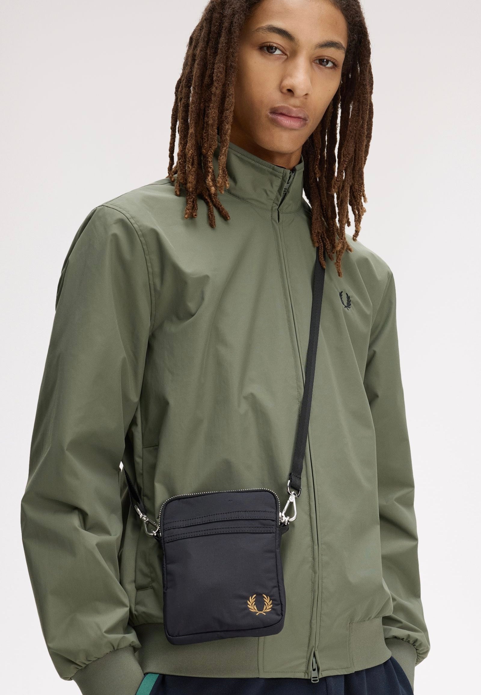 Fred Perry - Brentham Small Side Black - Bag | Neutral-Image