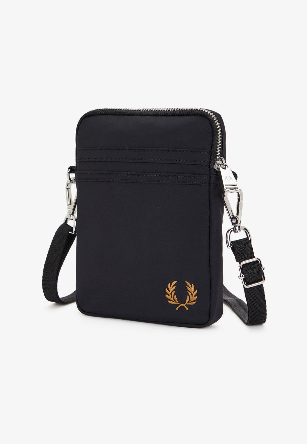 Fred Perry - Brentham Small Side Black - Bag | Neutral-Image