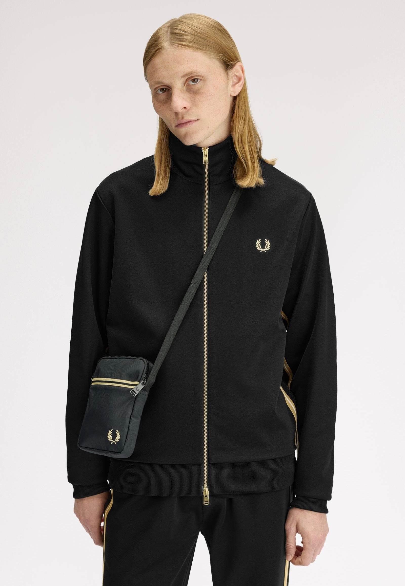 Fred Perry - Tipped Tape Small Side Black - Crossbody Bag | Neutral-Image