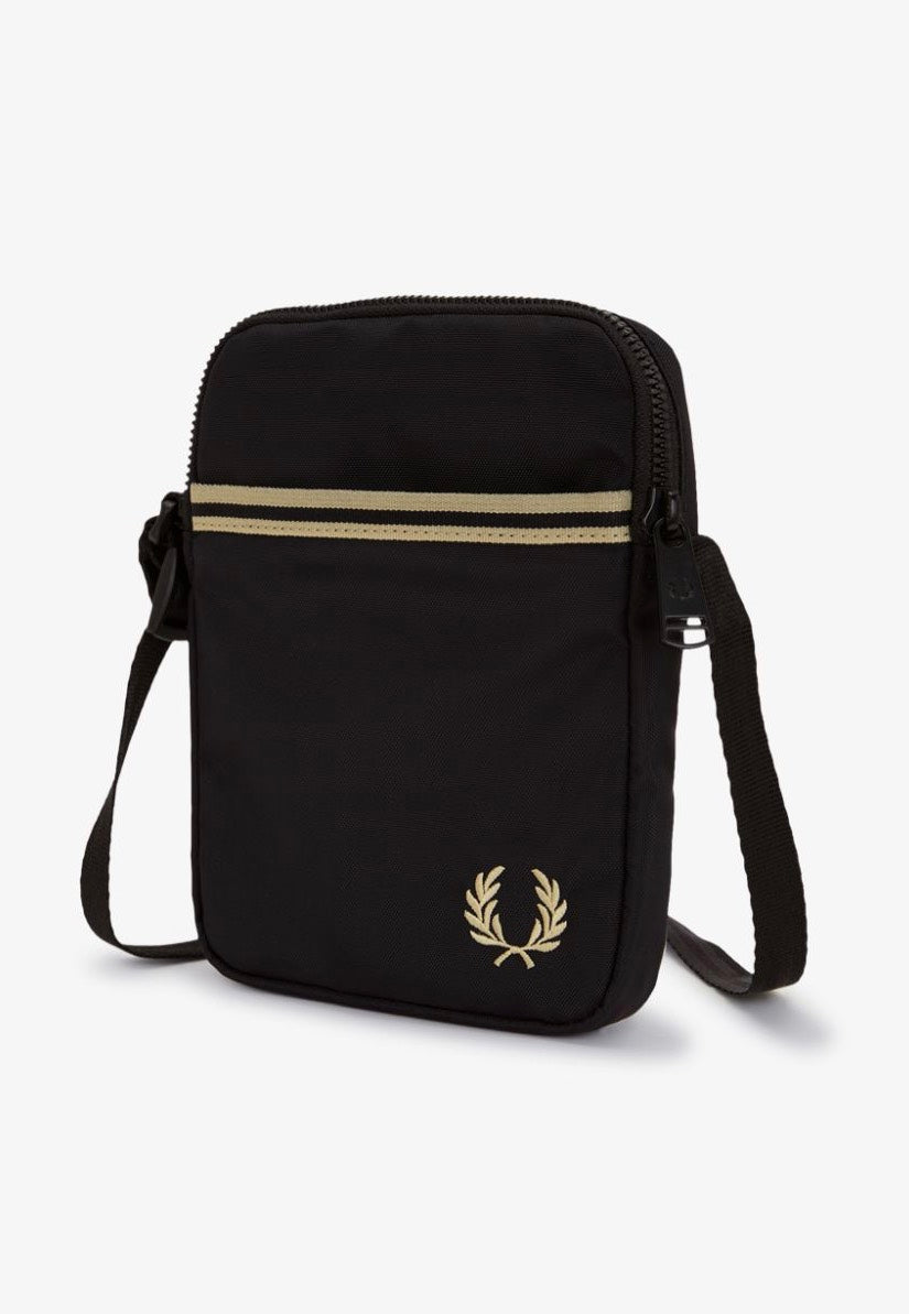 Fred Perry - Tipped Tape Small Side Black - Crossbody Bag | Neutral-Image