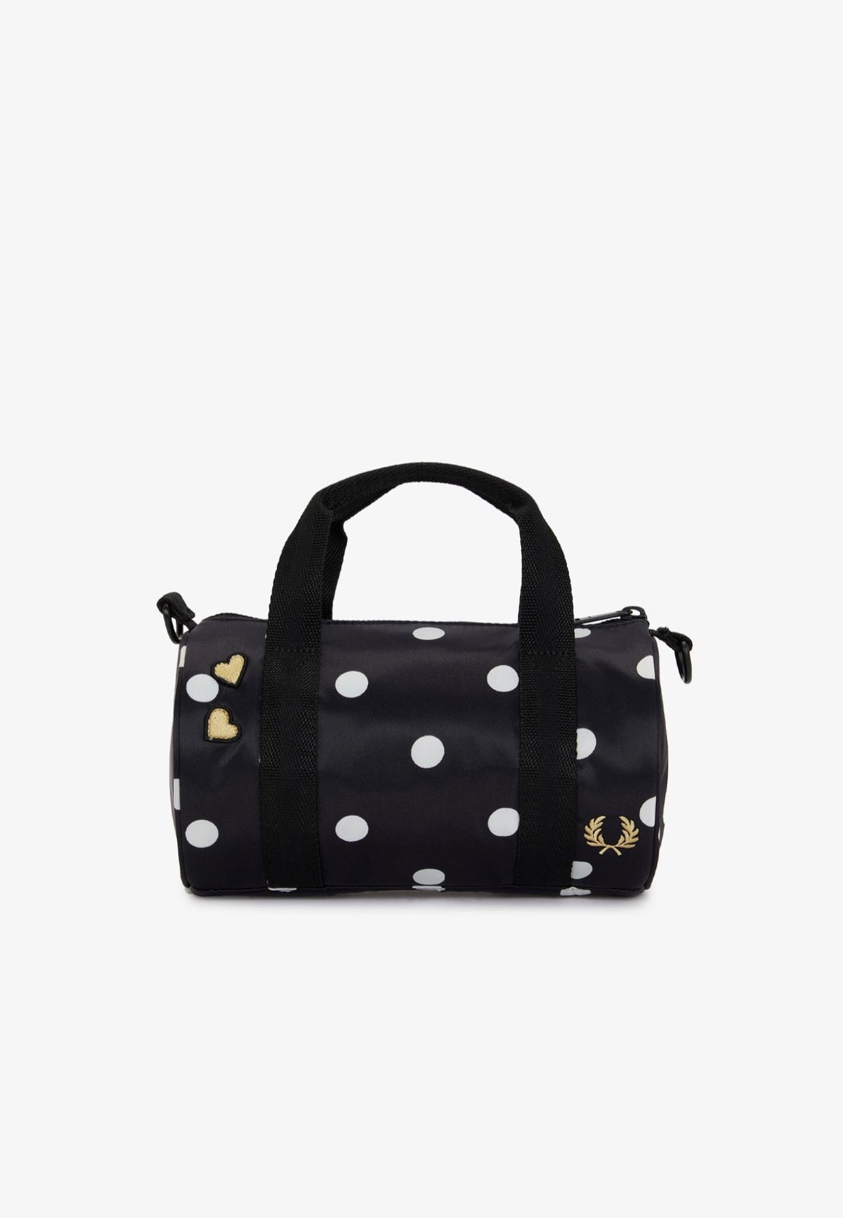 Fred Perry x Amy Winehouse Polka Dot Amy Mini Barrel Black Dufflebag | Women-Image