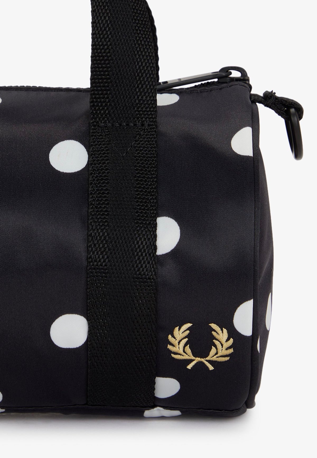 Fred Perry x Amy Winehouse Polka Dot Amy Mini Barrel Black Dufflebag | Women-Image