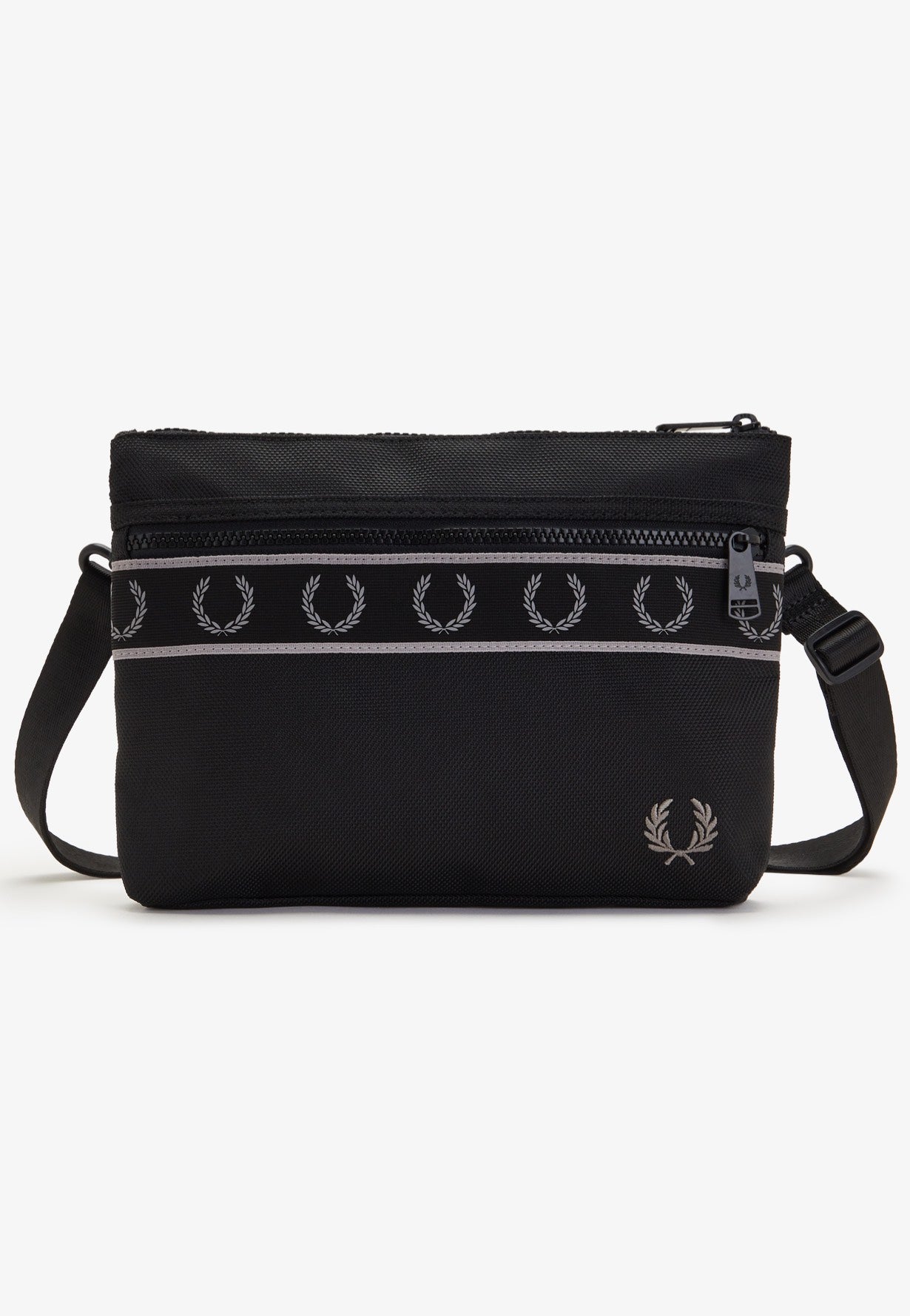 Fred Perry - Contrast Tape Sacoche Black - Bag | Neutral-Image