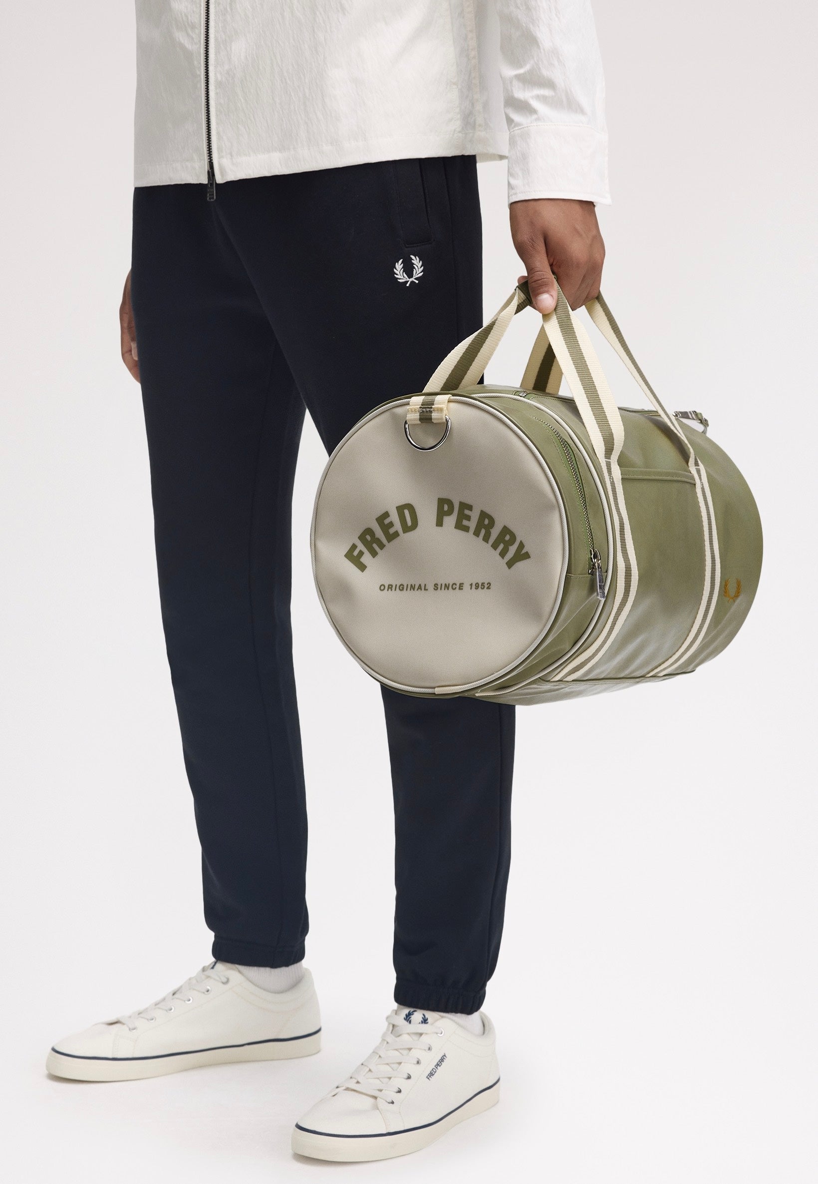Fred Perry - Classic Barrel Olive Mint - Dufflebag | Neutral-Image