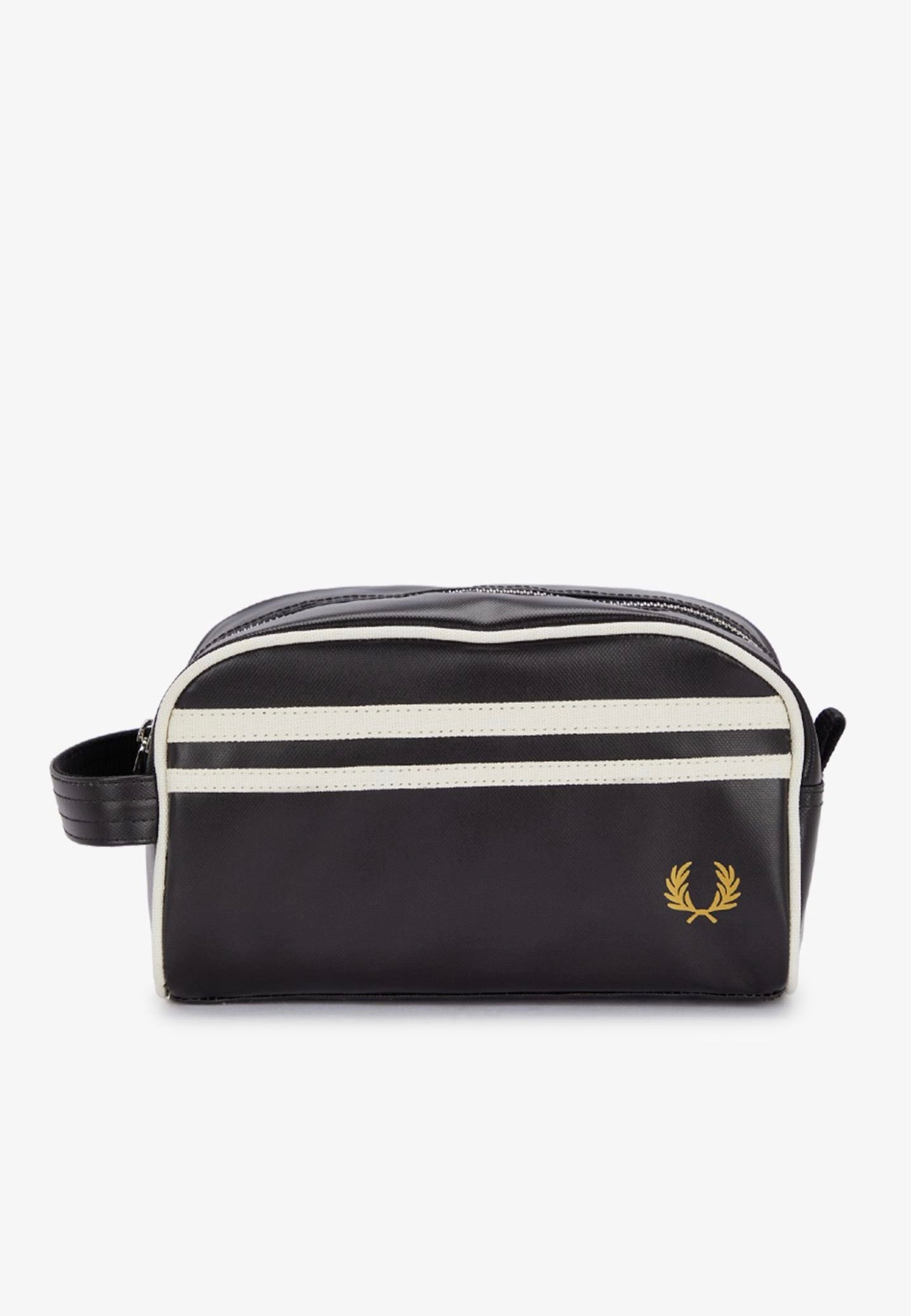 Fred Perry - Coated Polyester Black/Ecru - Washbag | Neutral-Image