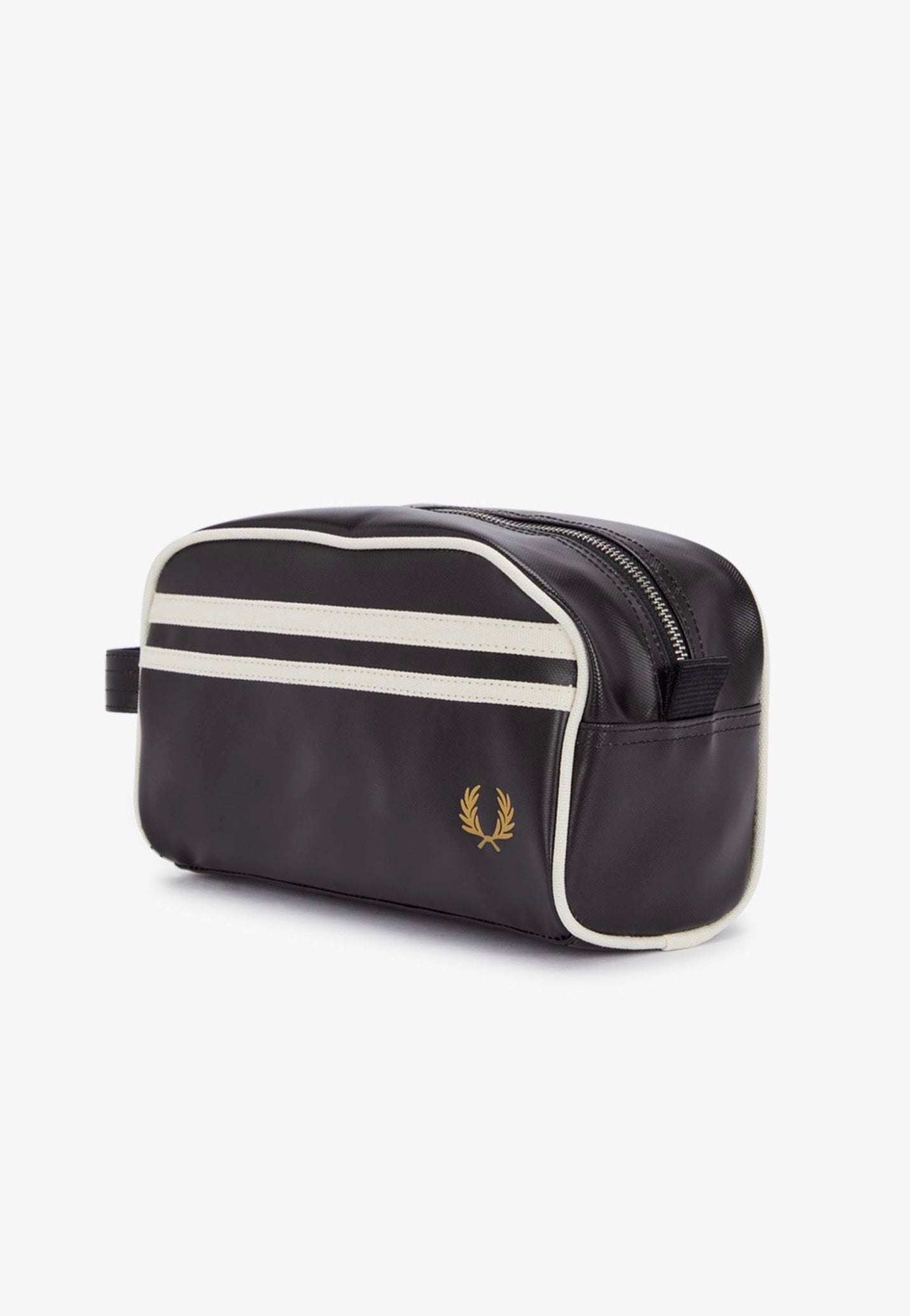 Fred Perry - Coated Polyester Black/Ecru - Washbag | Neutral-Image