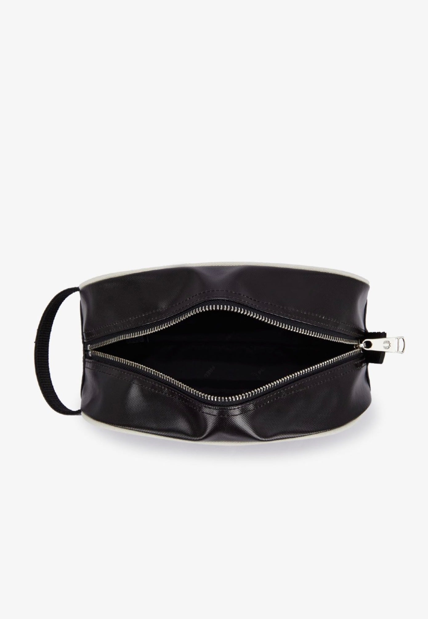 Fred Perry - Coated Polyester Black/Ecru - Washbag | Neutral-Image