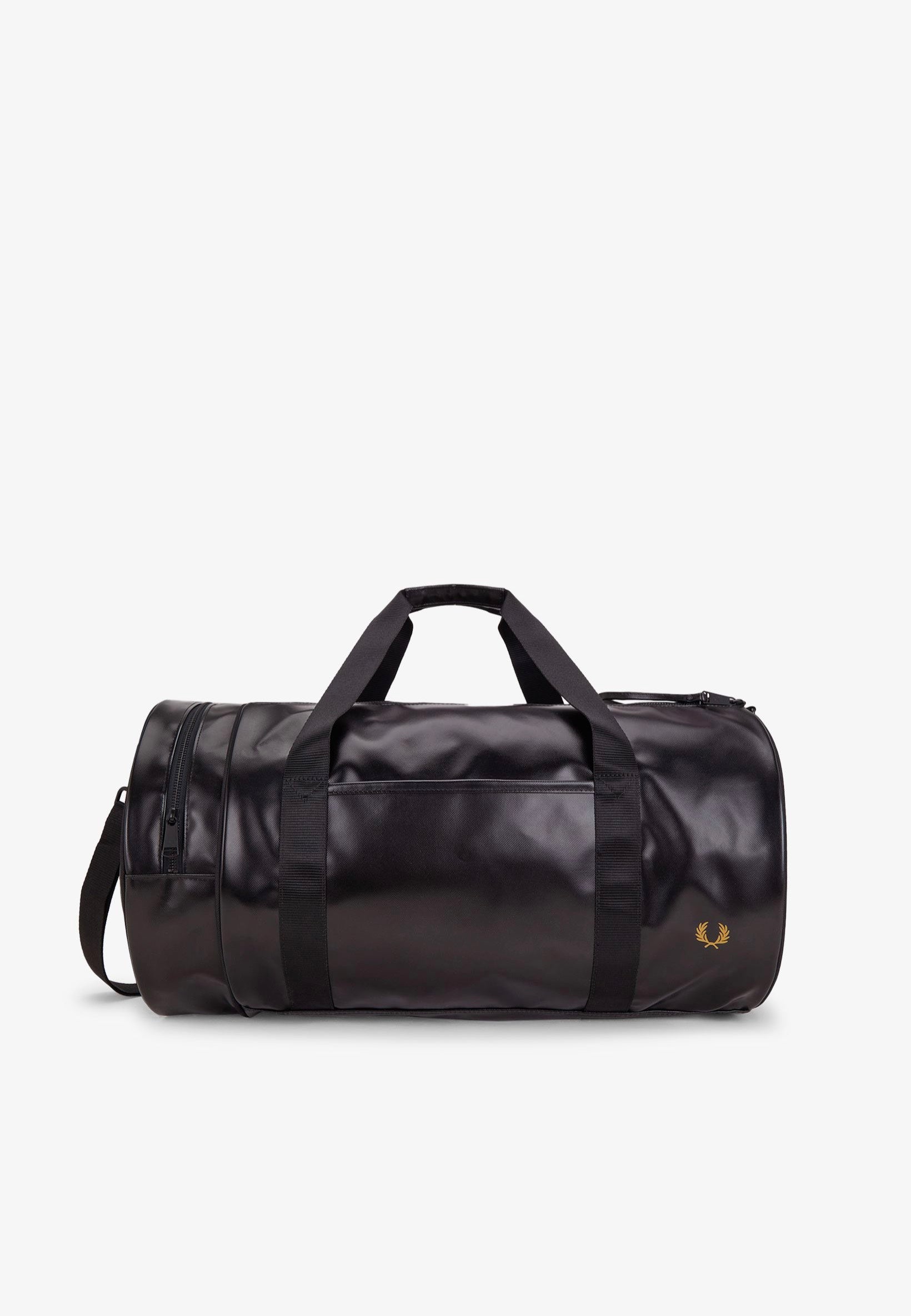Fred Perry - Tonal Large Barrel Black/Gold - Dufflebag | Impericon