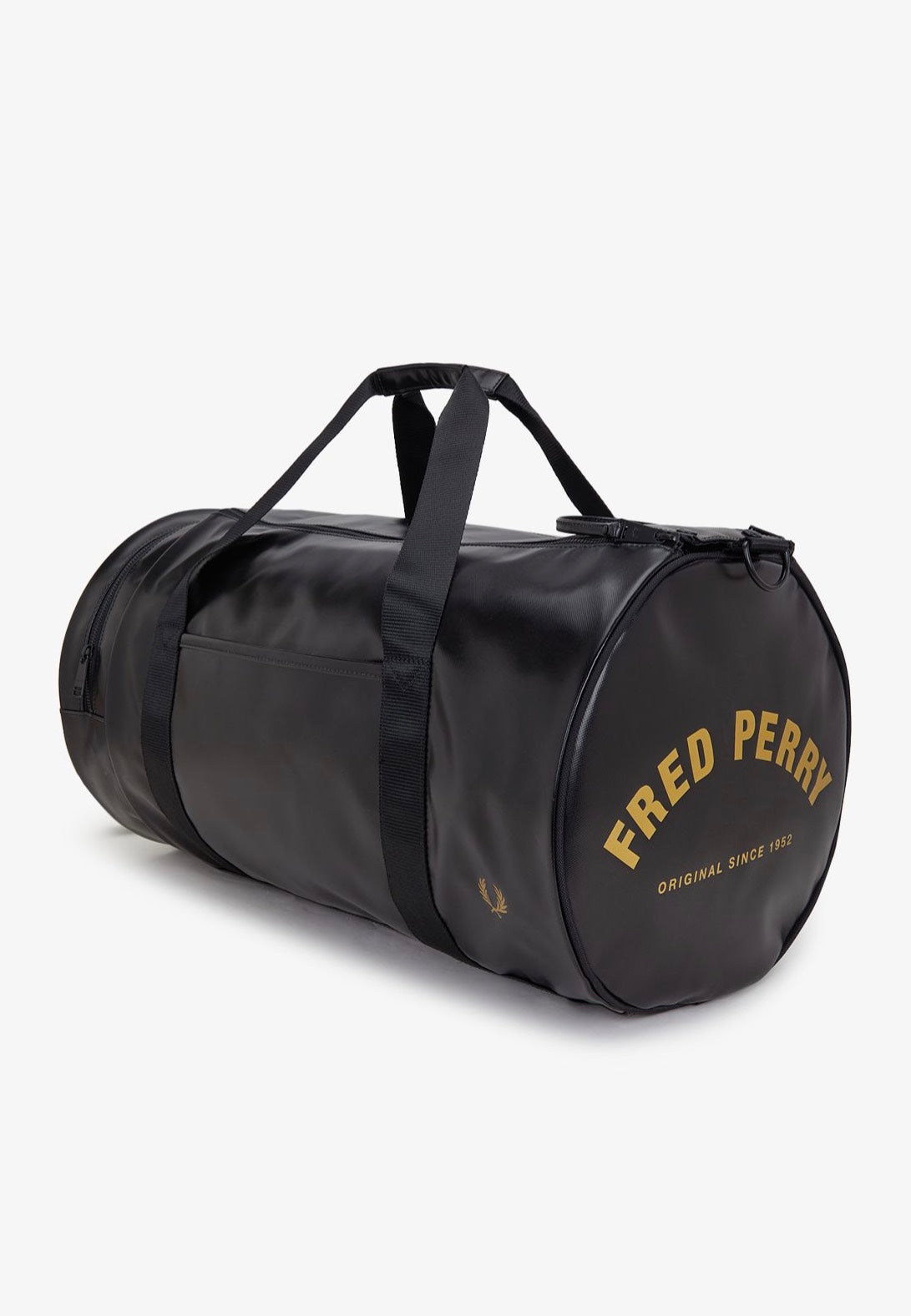 Fred Perry - Tonal Large Barrel Black/Gold - Dufflebag | Neutral-Image