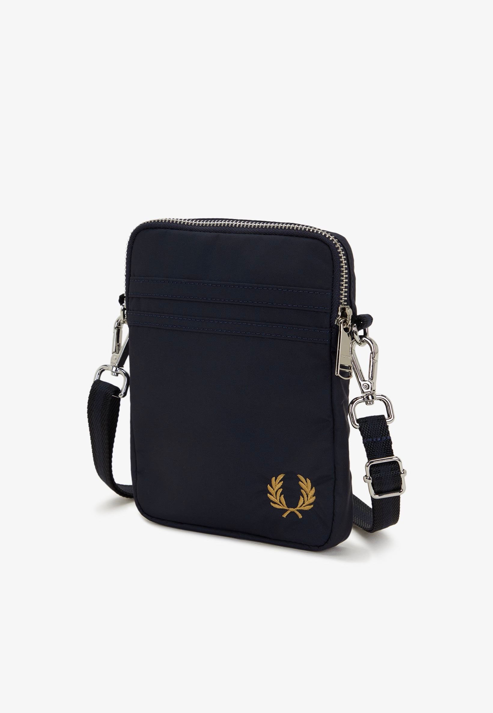 Fred Perry - Brentham Nylon Side Navy - Travel Bag | Neutral-Image