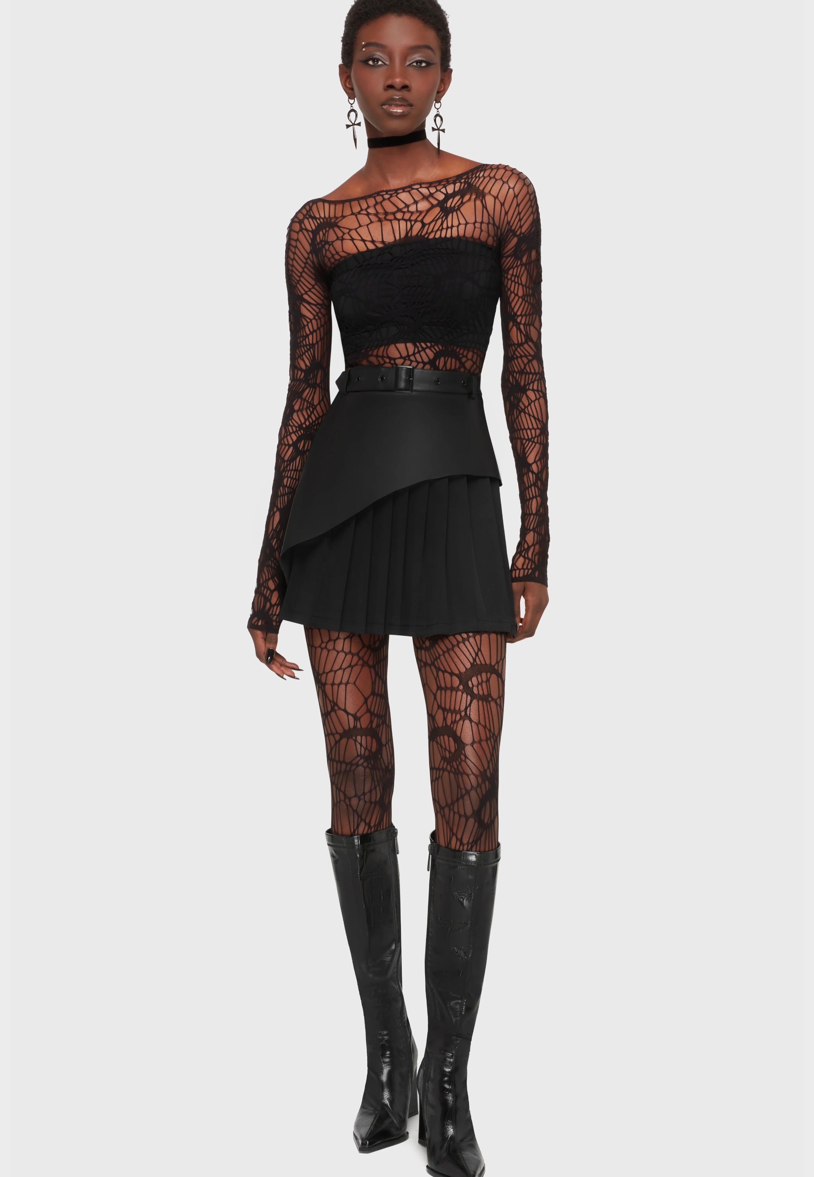 Killstar x Kihilist - Lamenthia Black - Top | Women-Image