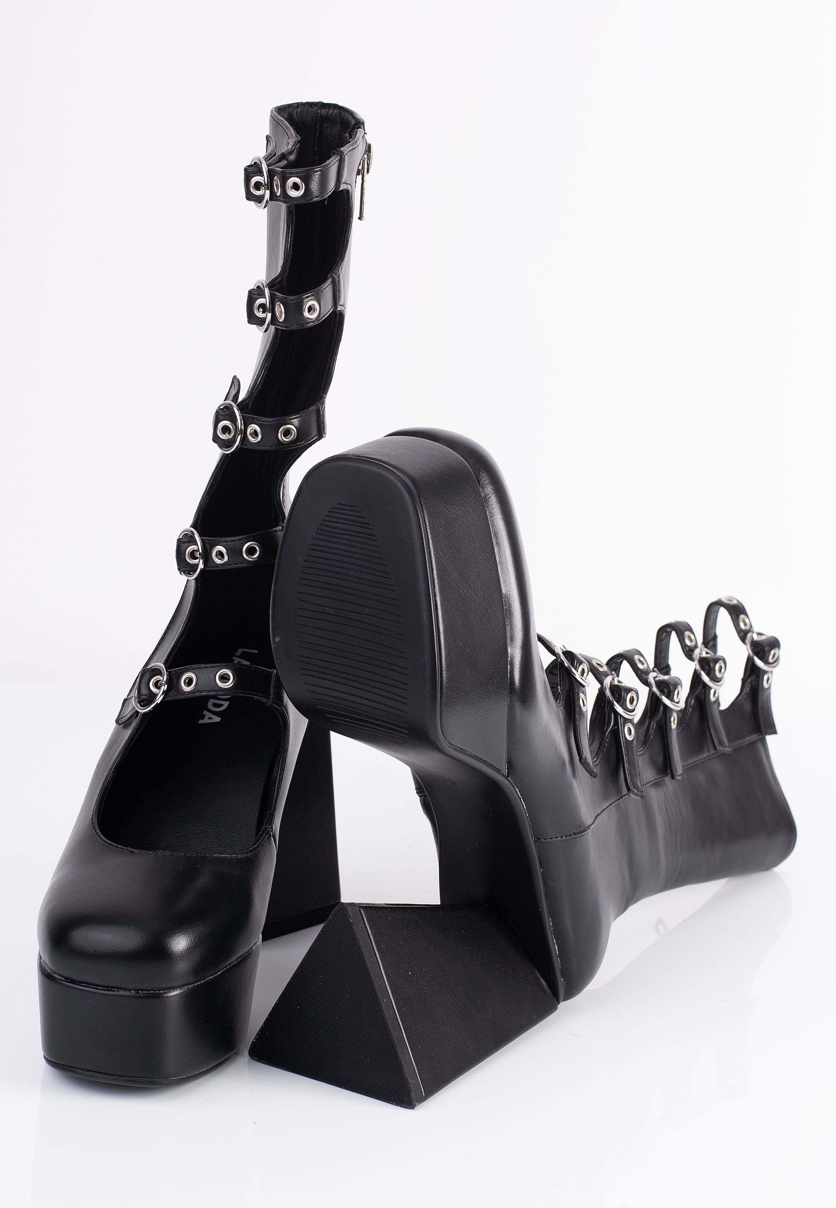 Lamoda - Padlock Platform Calf - Girl Shoes | Women-Image