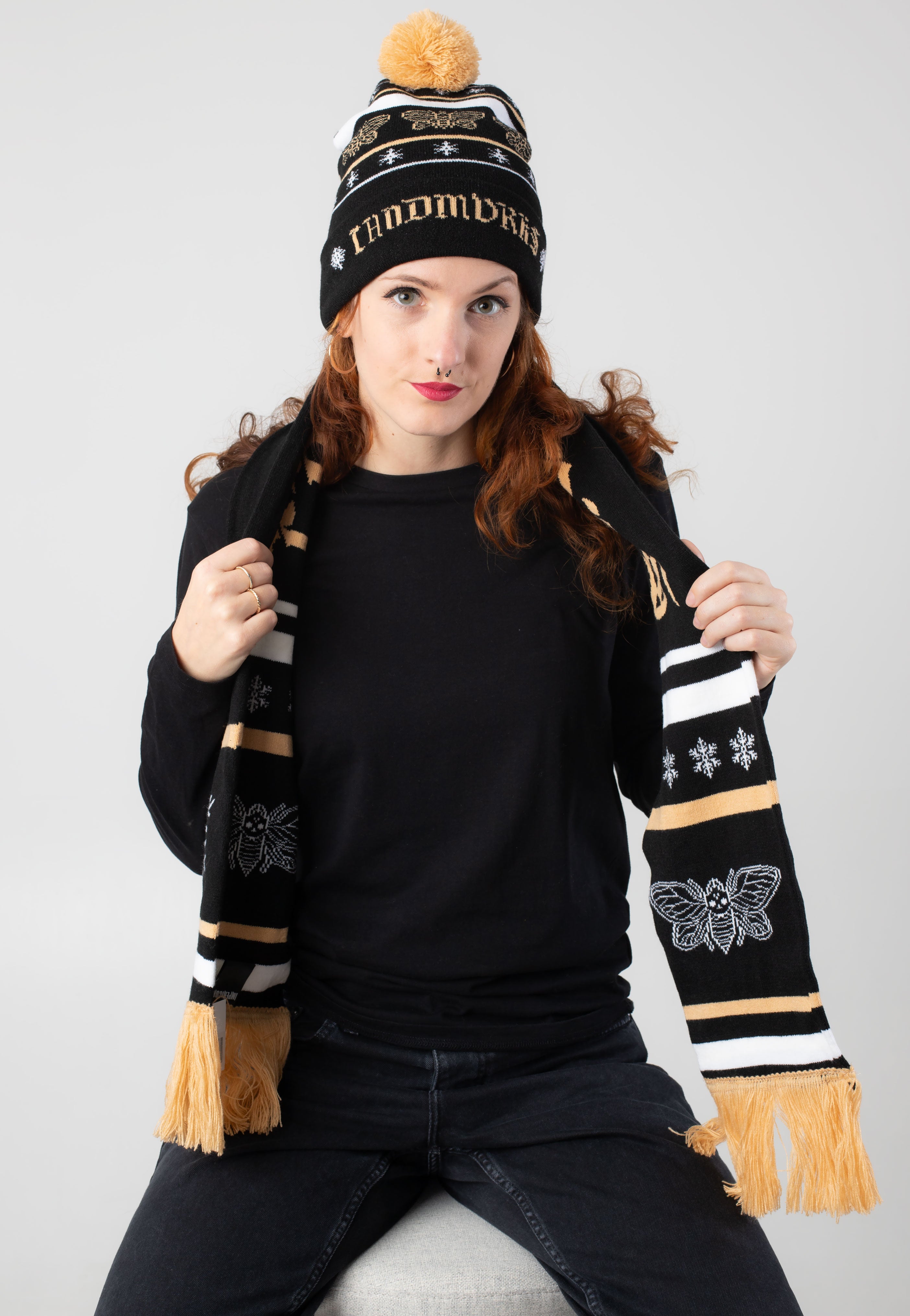 Landmvrks - Cicada Marseille Winter Knit - Scarf | Neutral-Image