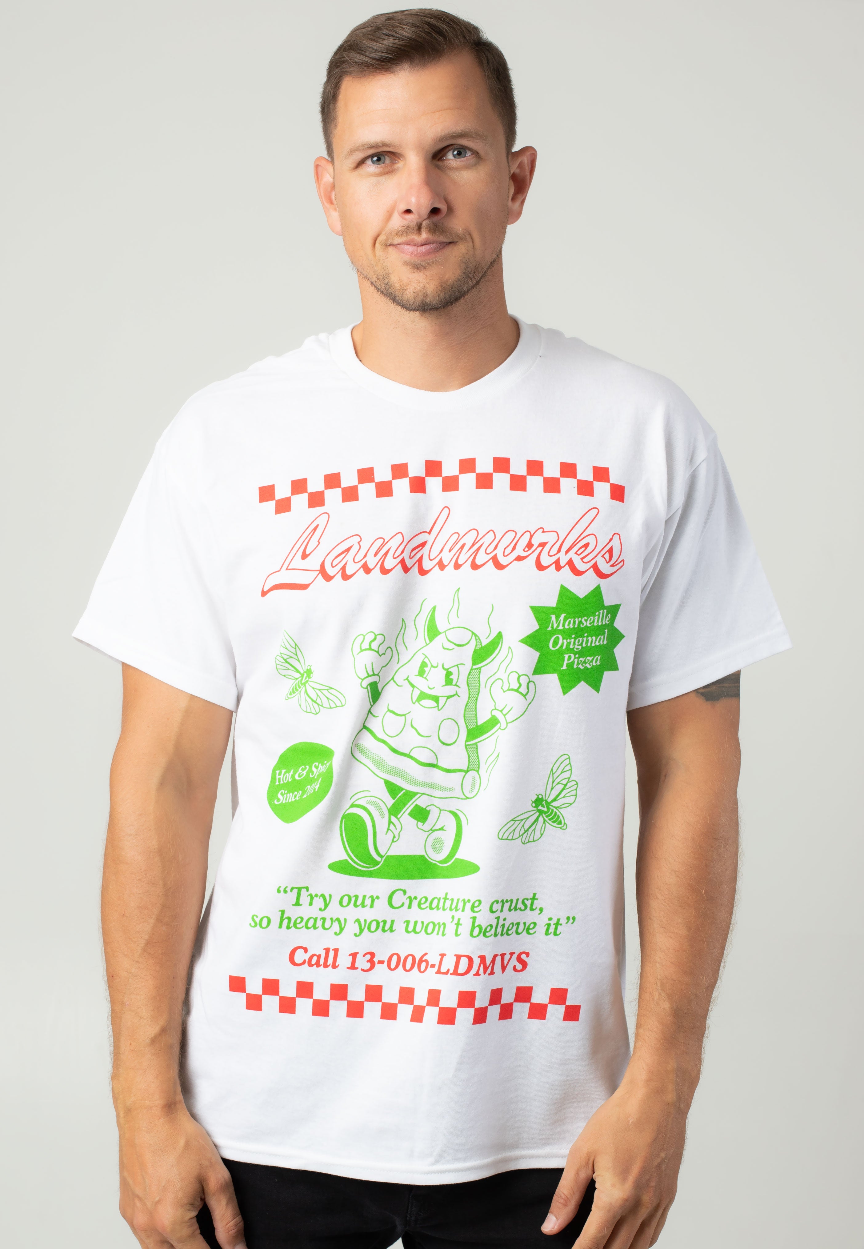 Landmvrks - Pizza White - T-Shirt | Impericon