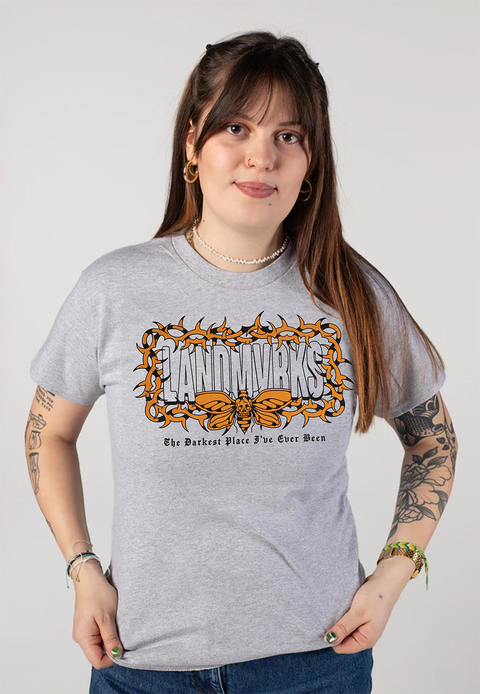 Landmvrks - The Darkest Place Ashgrey - T-Shirt | Women-Image