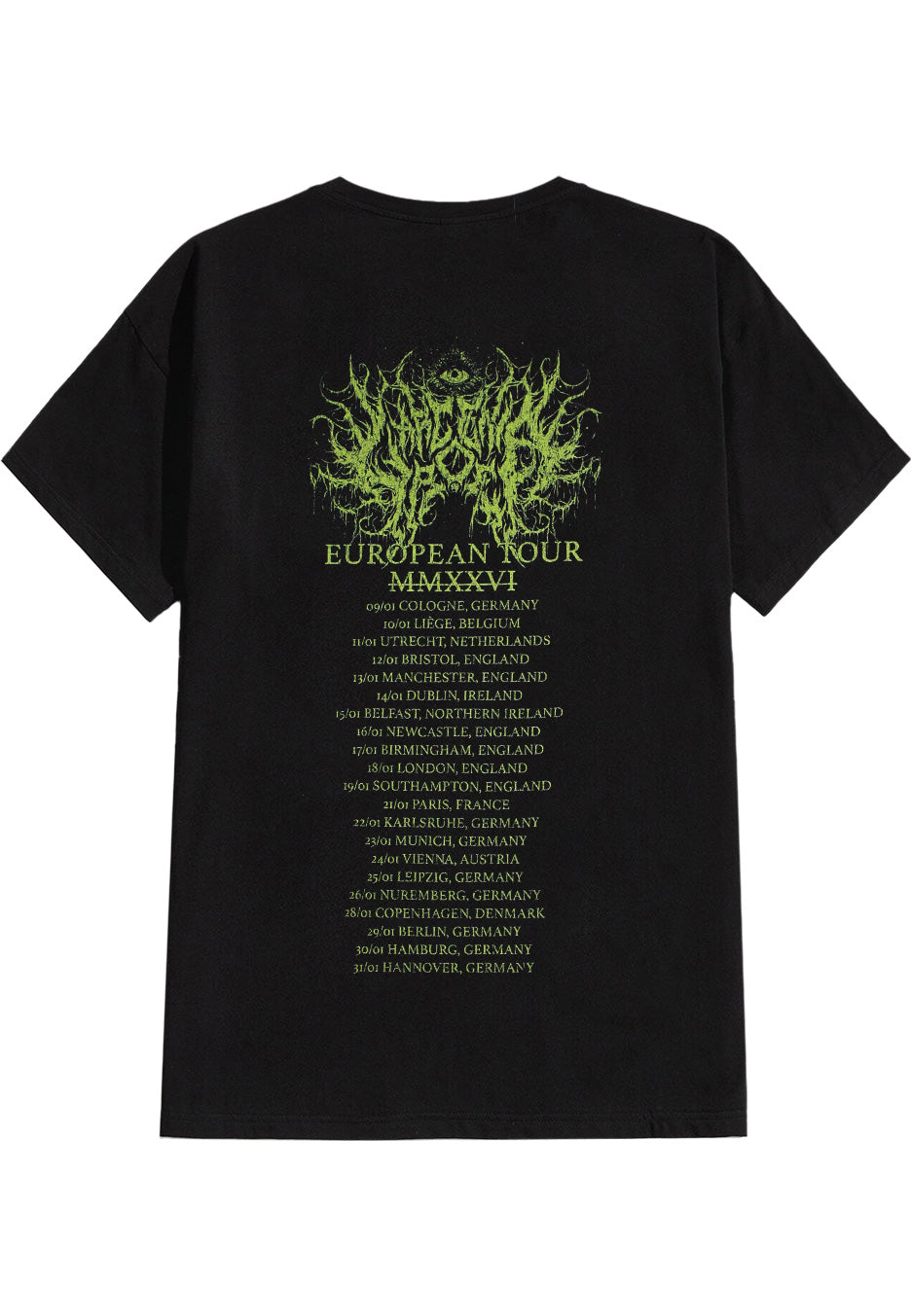 Larcenia Roe - Tour 2026 - T-Shirt | Neutral-Image