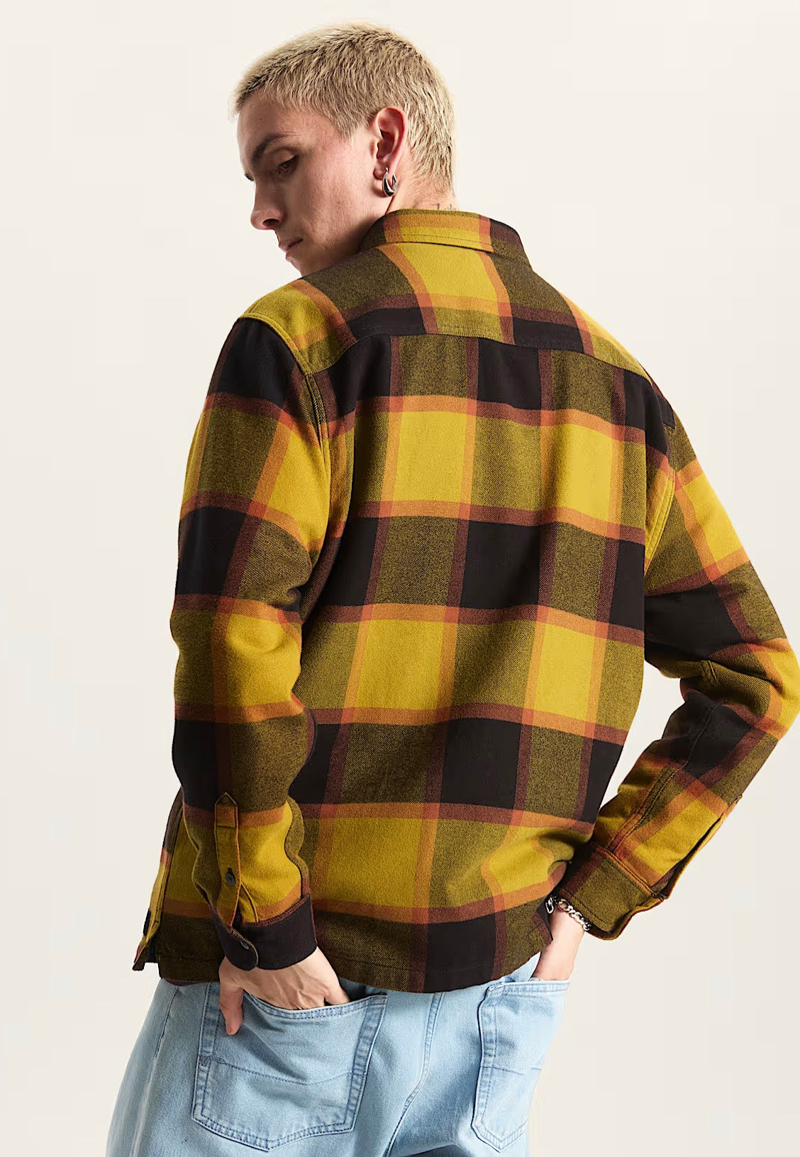 Vans - Larkspur Plaid Flannel Burnt Gold/Black - Shirt | Men-Image