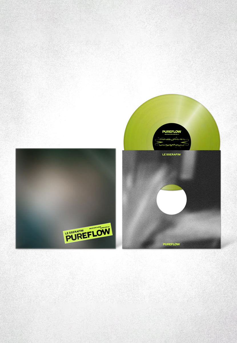 Le Sserafim Pureflow Ltd. Electric Yellow Glitter - Colored Vinyl
