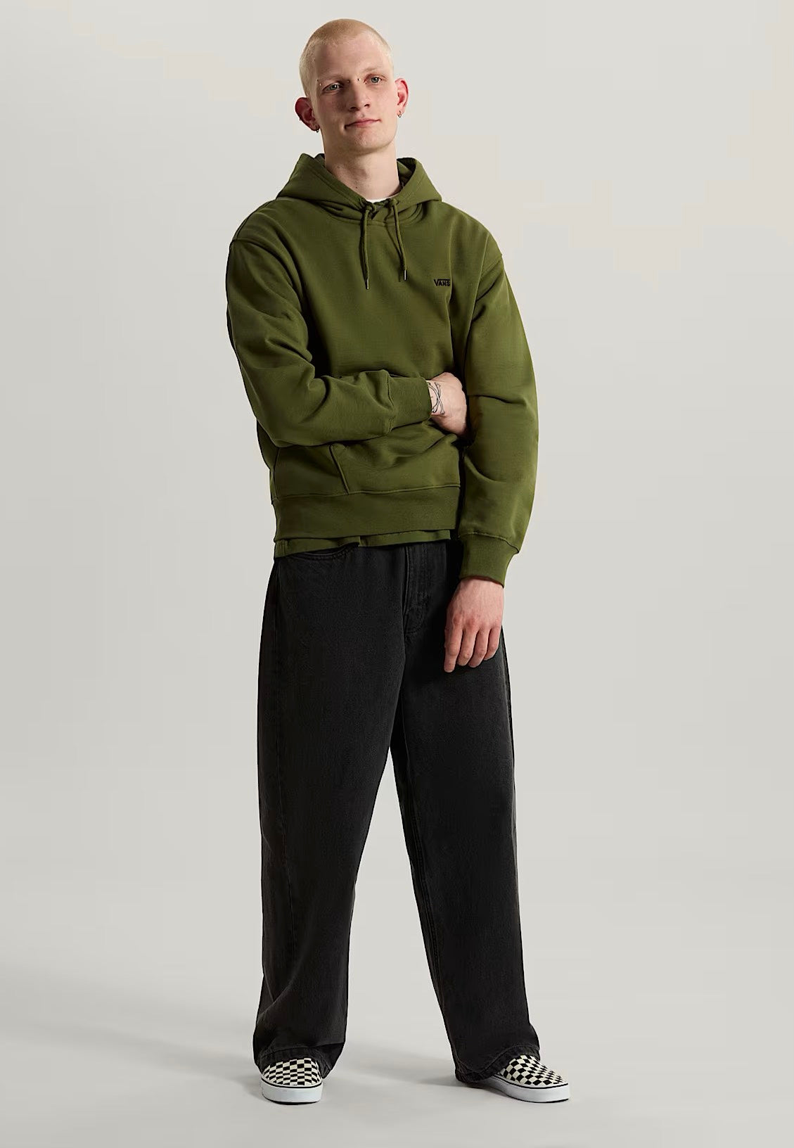 Vans Left Chest II Green Balsam Hoodie | Men-Image