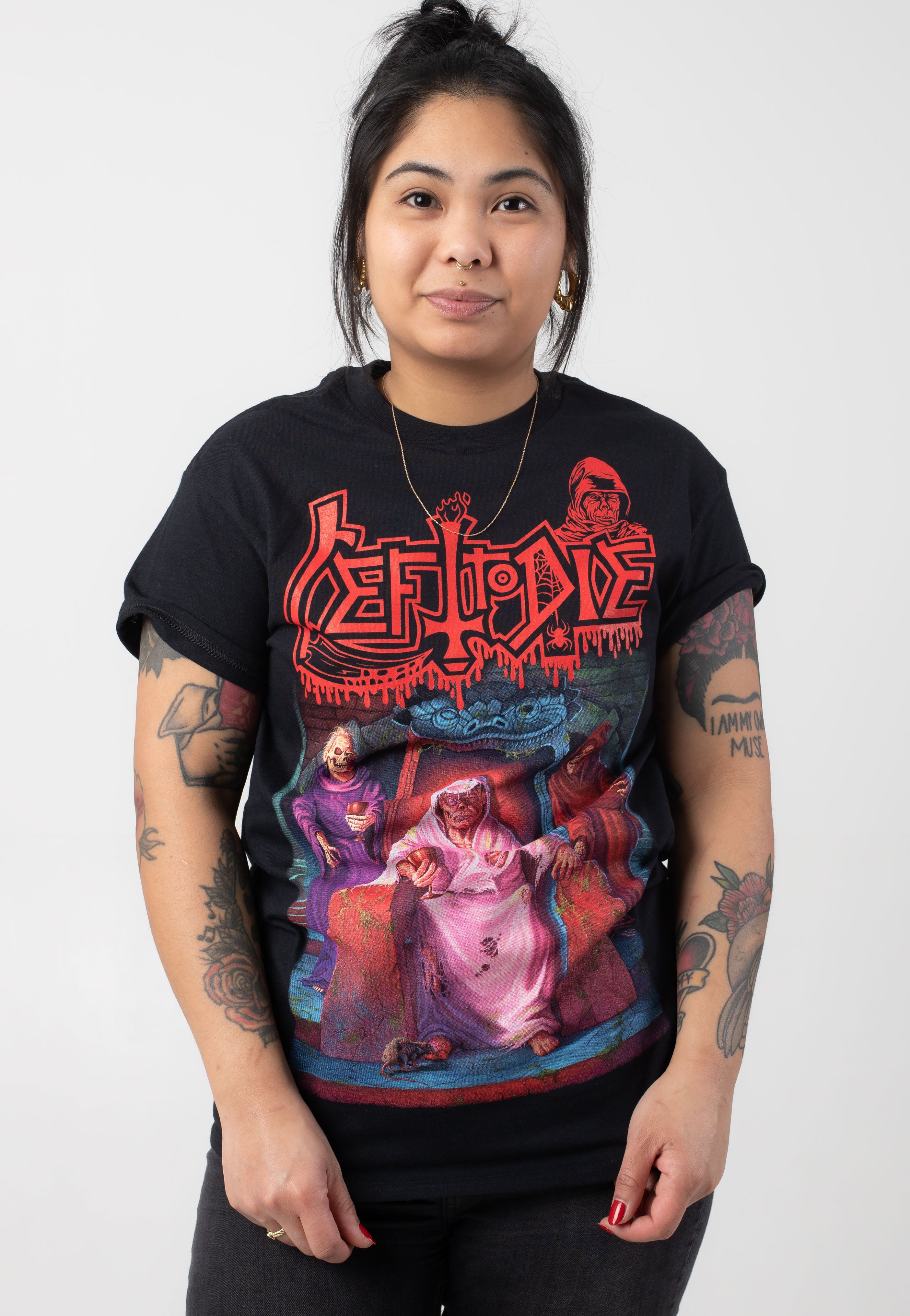 Left To Die - Screaming Bloody Leprosy Across Europe 2024 - T-Shirt | Women-Image