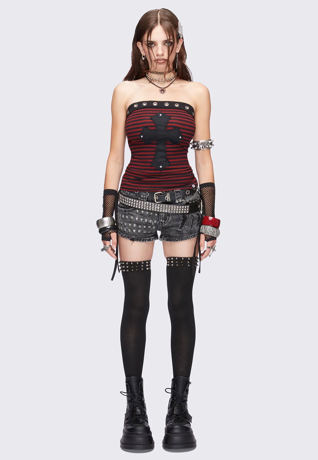 Minga London - Lexa Thigh Black - Tights | Women-Image