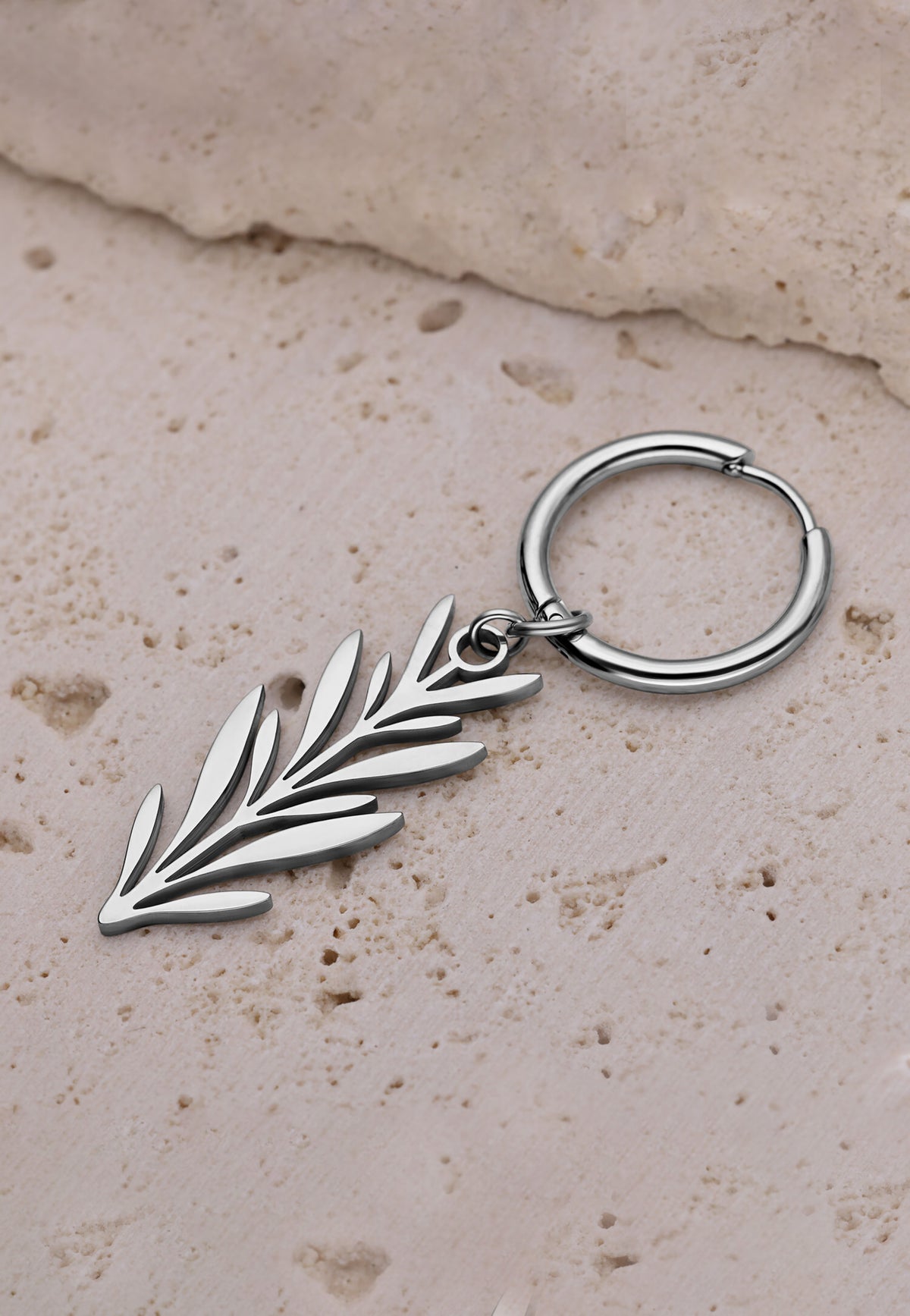 Wildcat Lovely Branch Hoops Silver Ohrringe | Neutral-Image