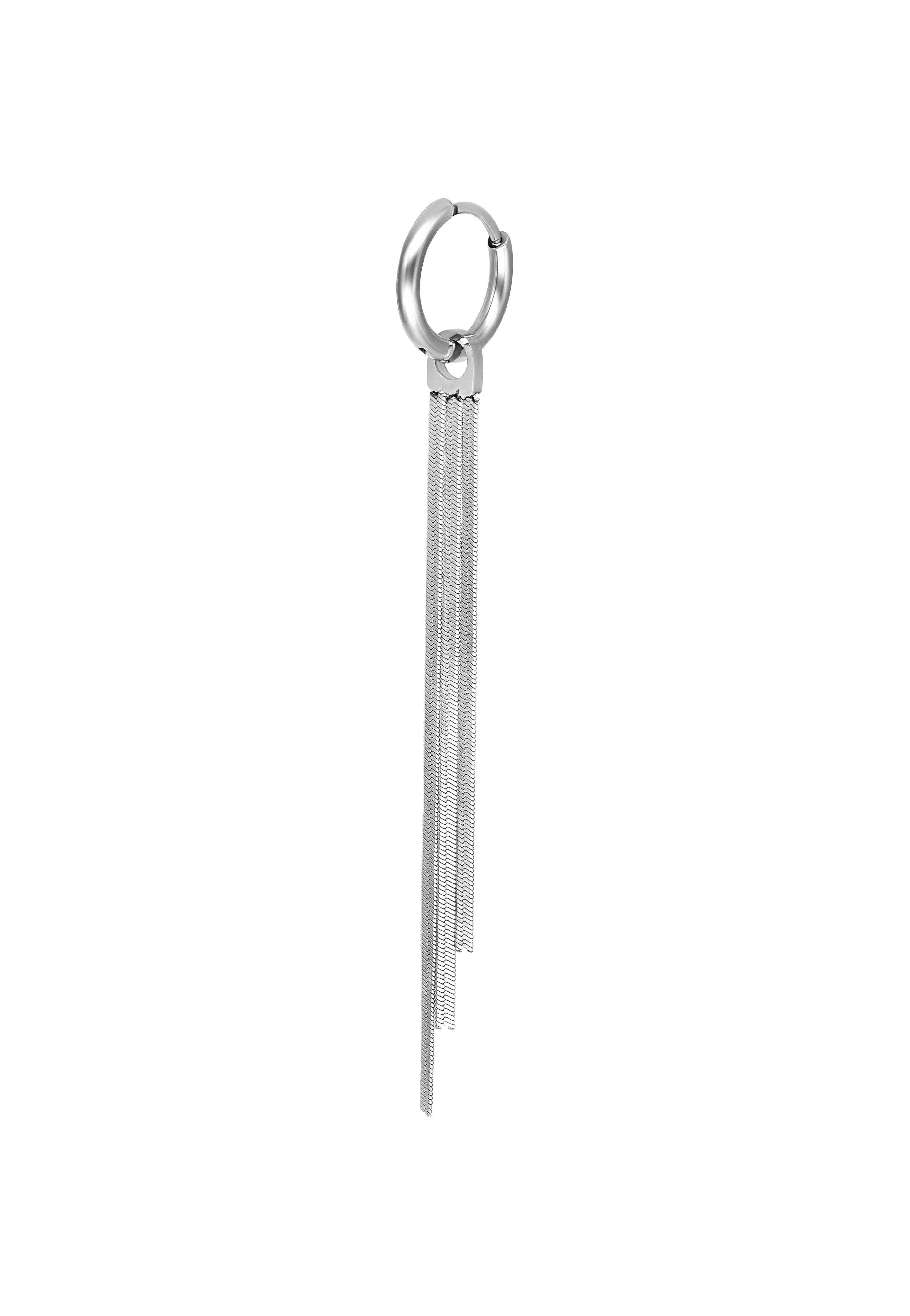 Wildcat - Little Snakechain Hoops Silver - Earrings | Neutral-Image