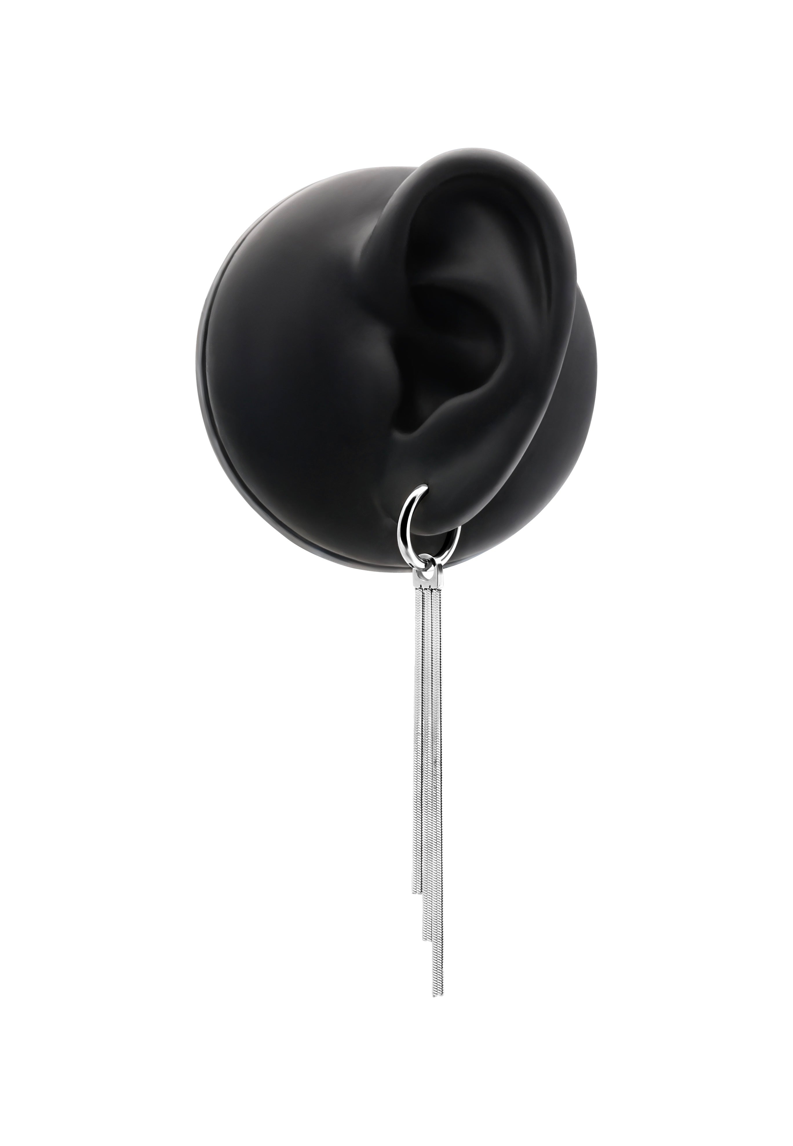 Wildcat - Little Snakechain Hoops Silver - Earrings | Neutral-Image